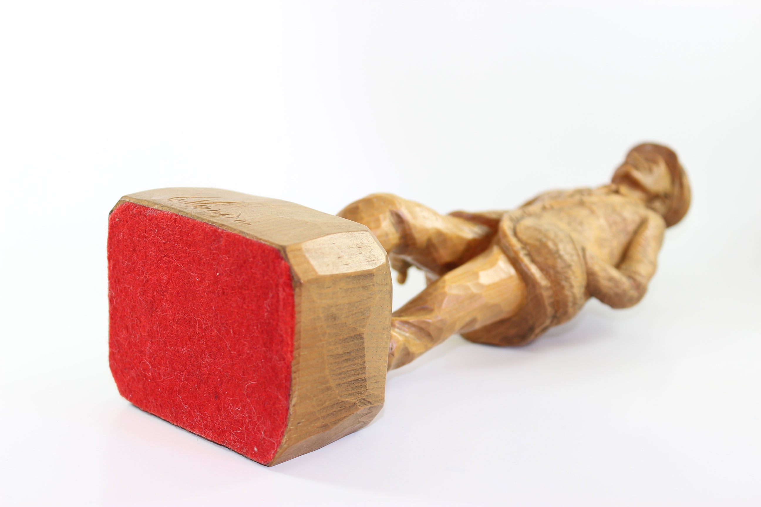 Gaetan Hovington, Wood Sculpture, Elderly Man