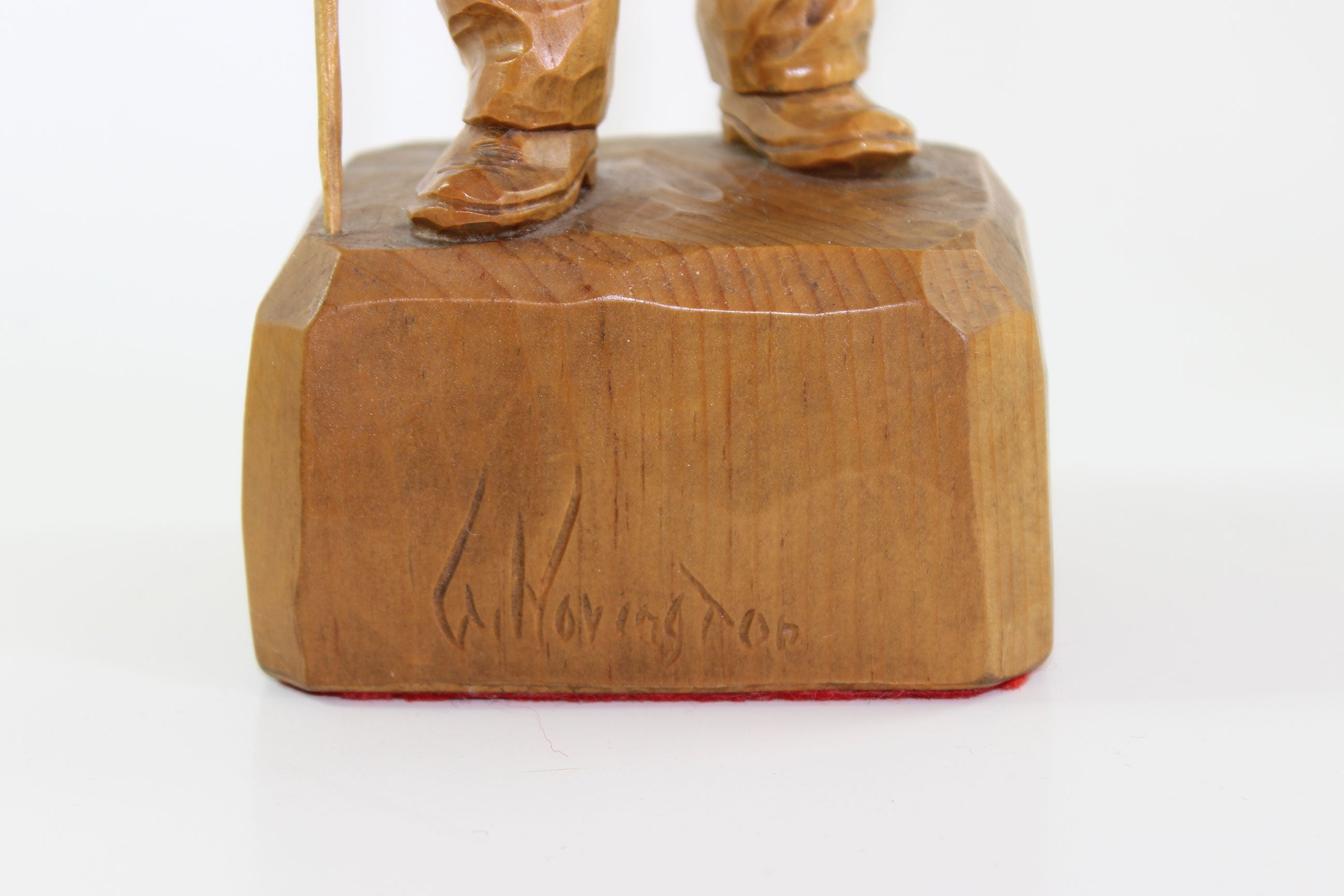 Gaetan Hovington, Wood Sculpture, Elderly Man