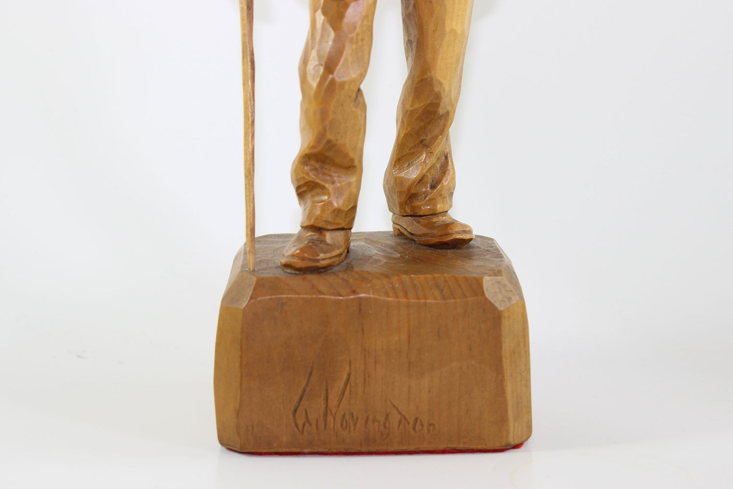 Gaetan Hovington, Wood Sculpture, Elderly Man