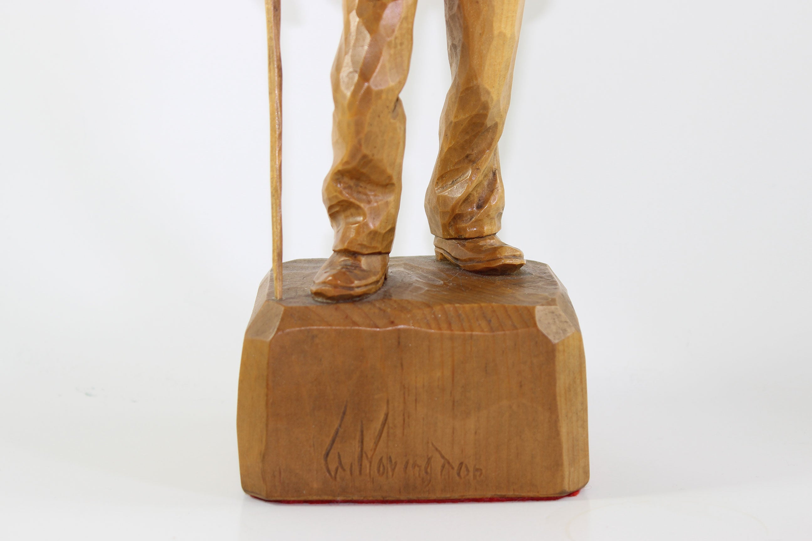 Gaetan Hovington, Wood Sculpture, Elderly Man