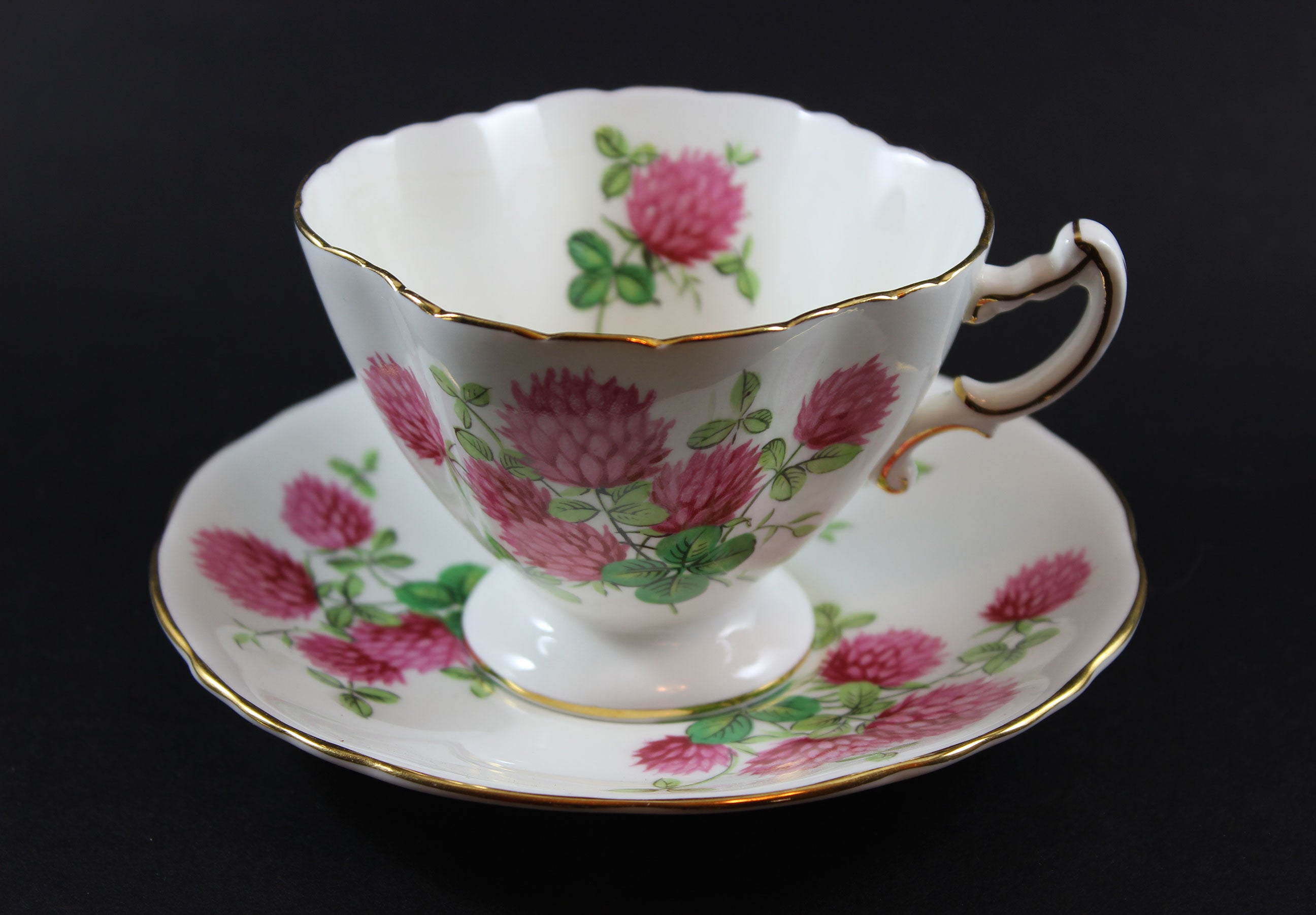 Hammersley, Pink Clover, Teacup and Saucer