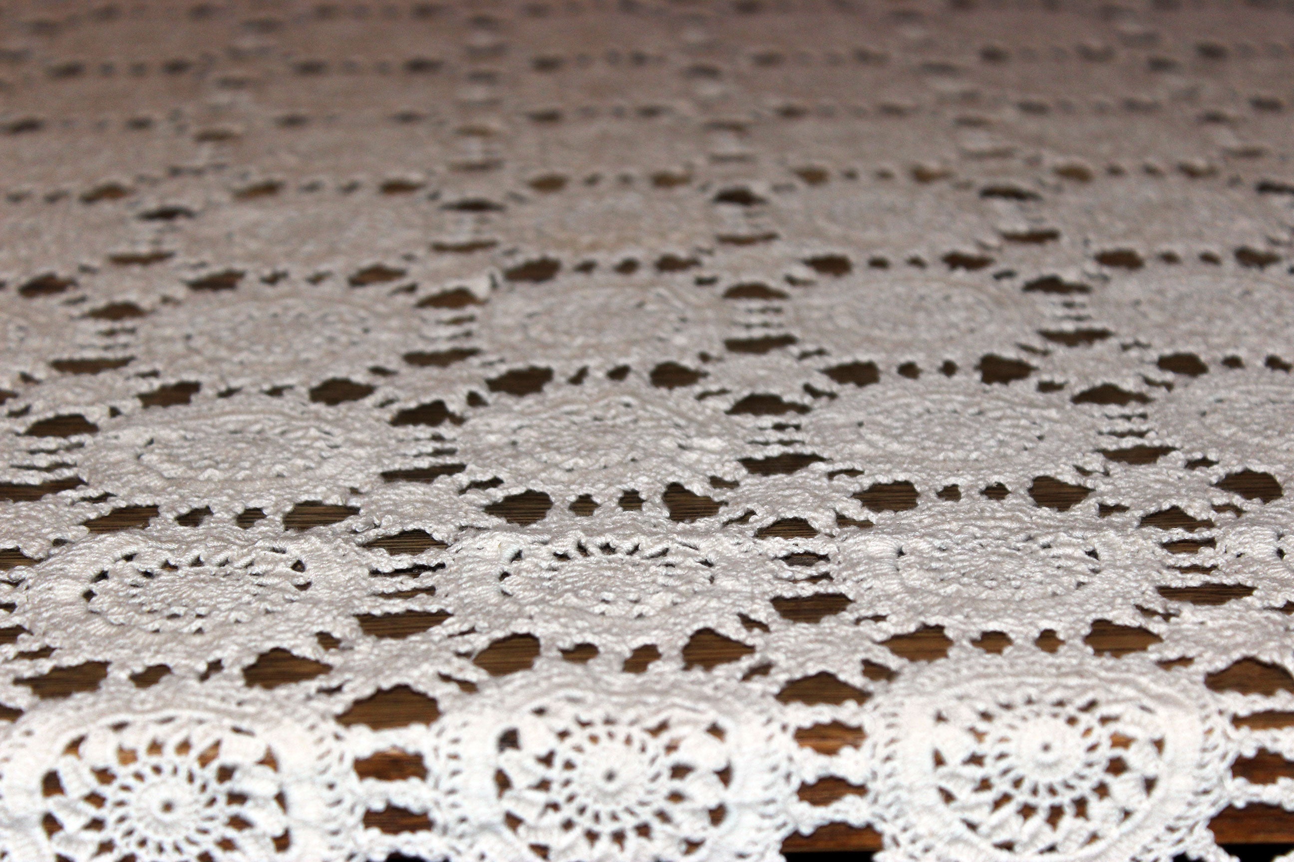 Vintage Hand Crochet Lace Tablecloth