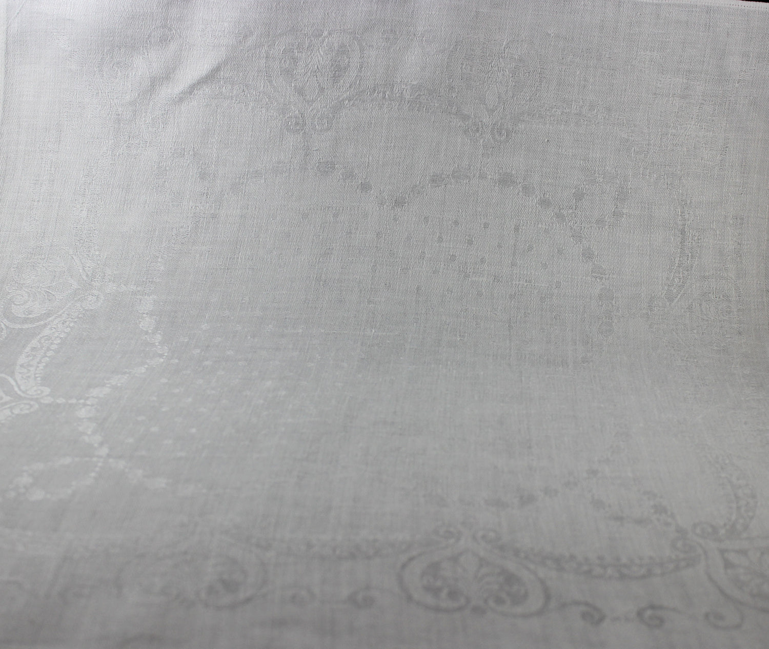 Irish Linen Dinner Napkins, Hearts and Scrolls