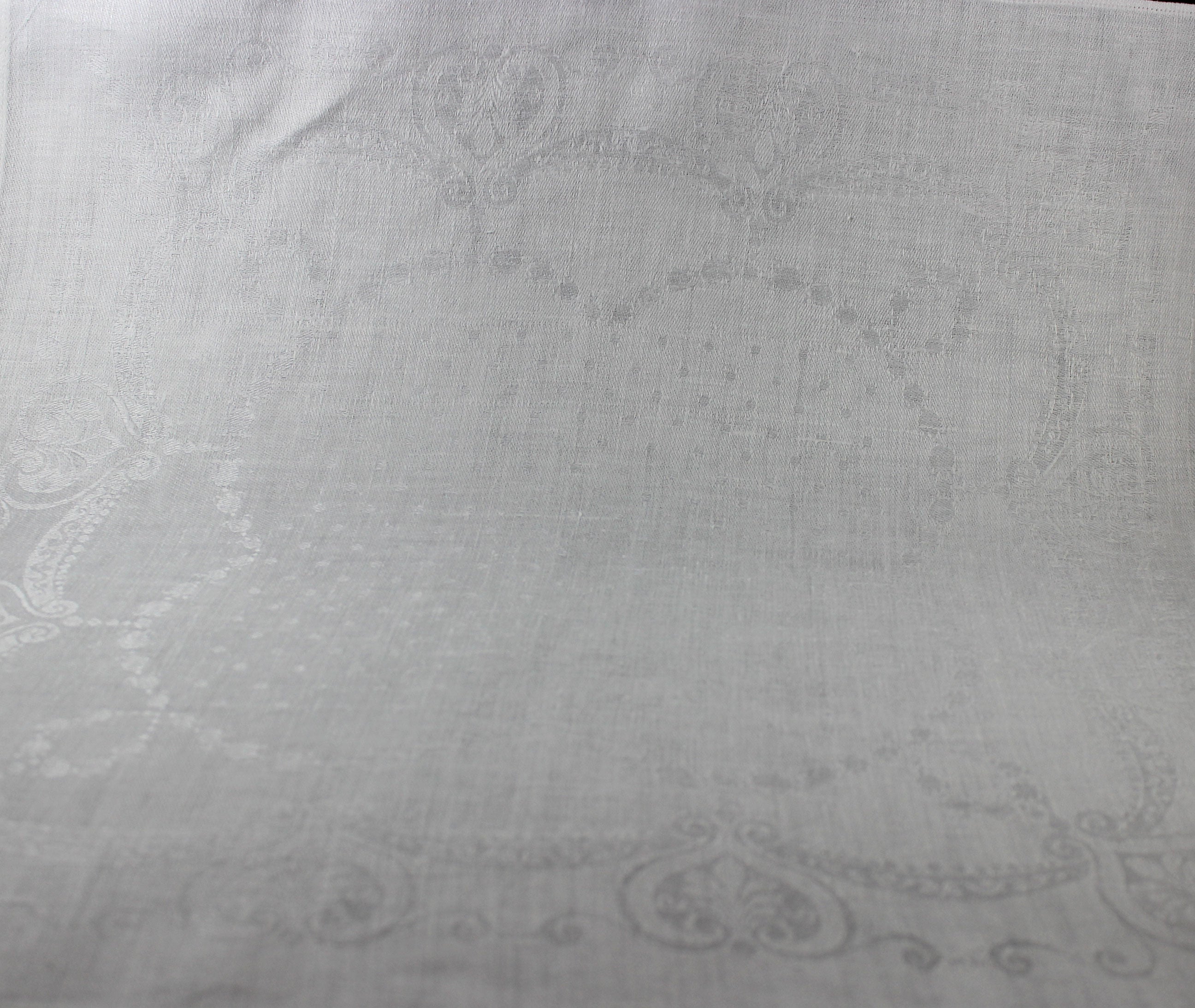 Irish Linen Dinner Napkins, Hearts and Scrolls