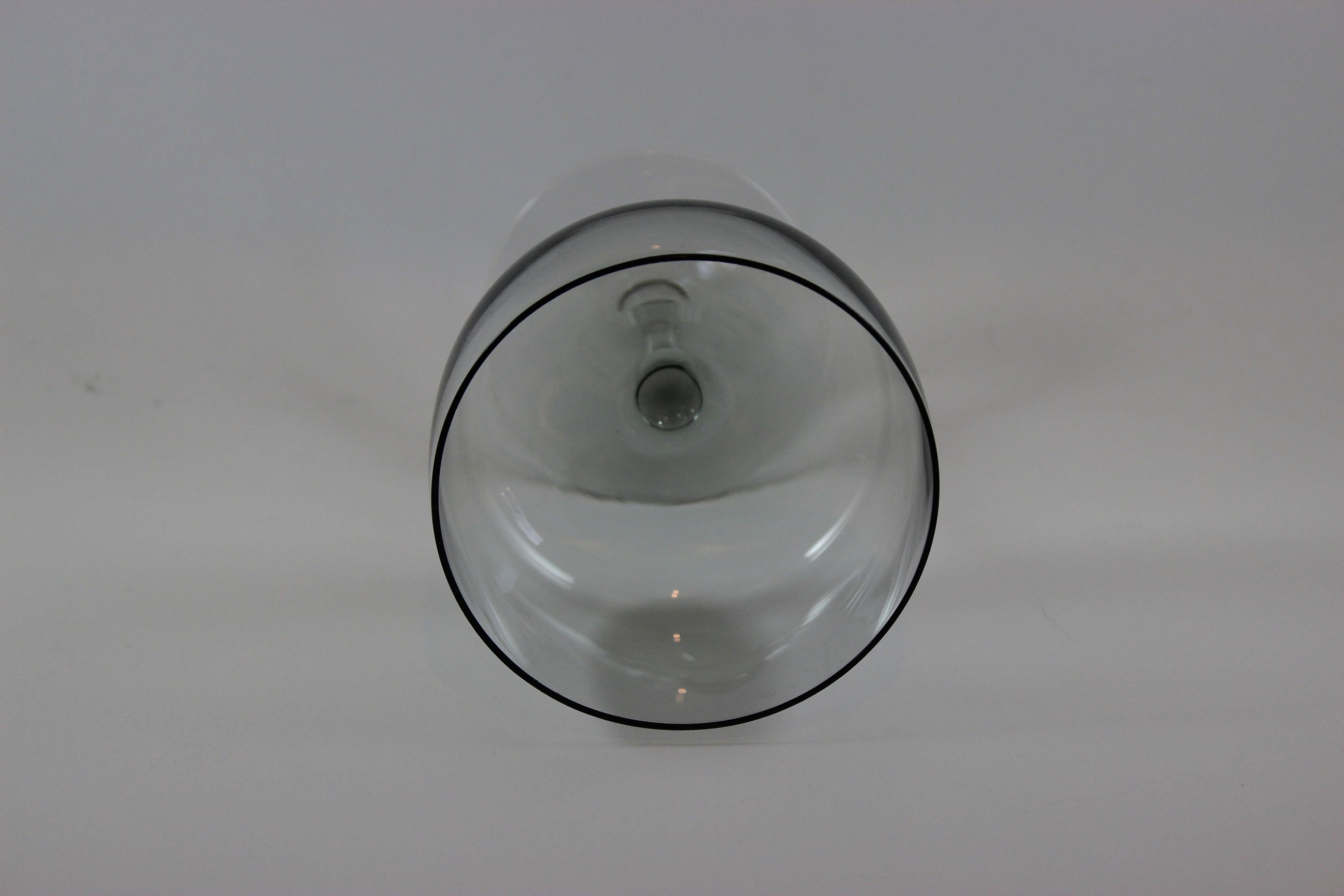 Holmegaard Smoke Grey Champagne Coup or High Dessert Glasses