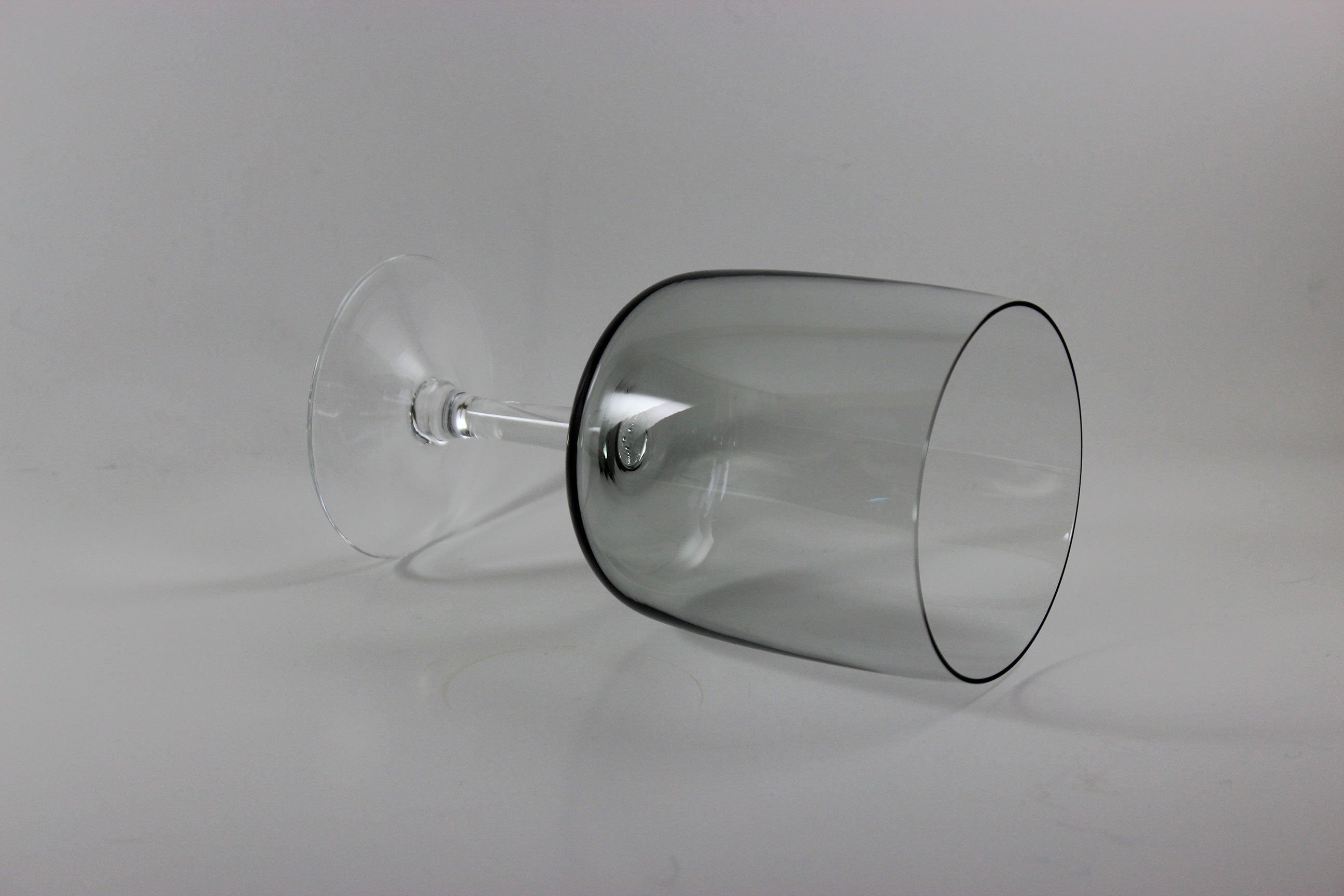 Holmegaard Smoke Grey Large Wine Glasses