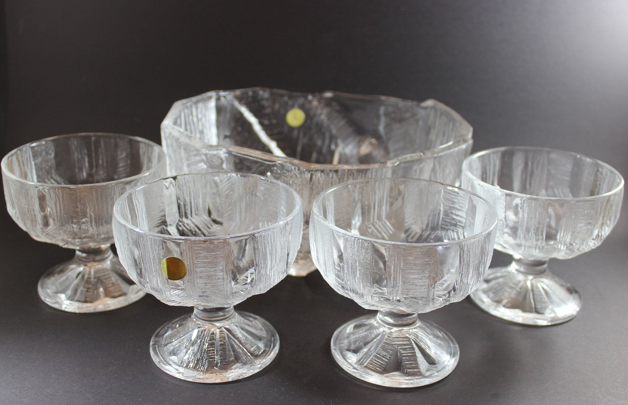 Hoya Corporation, Iceberg Pattern Dessert Glasses