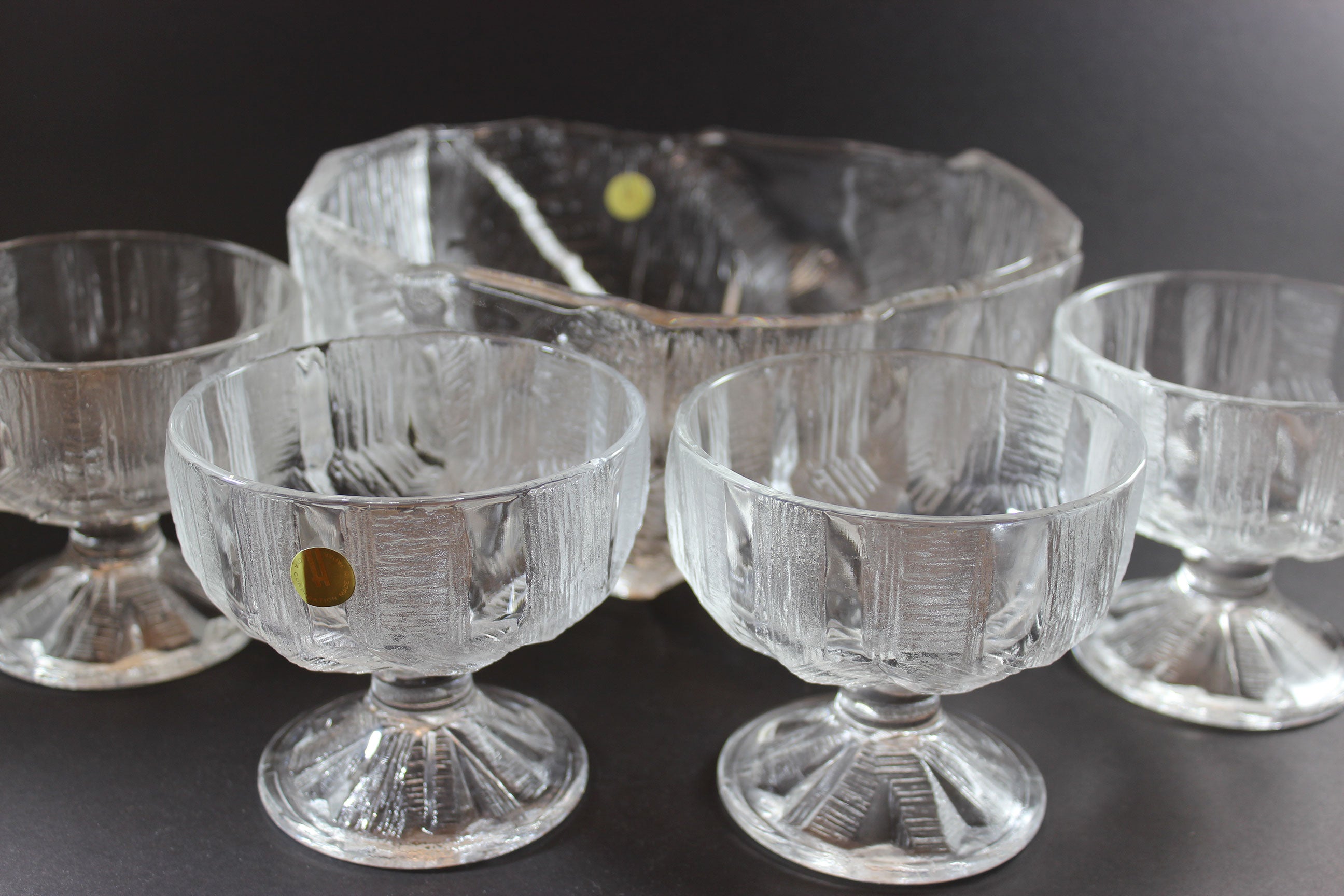 Hoya Corporation, Iceberg Pattern Dessert Glasses