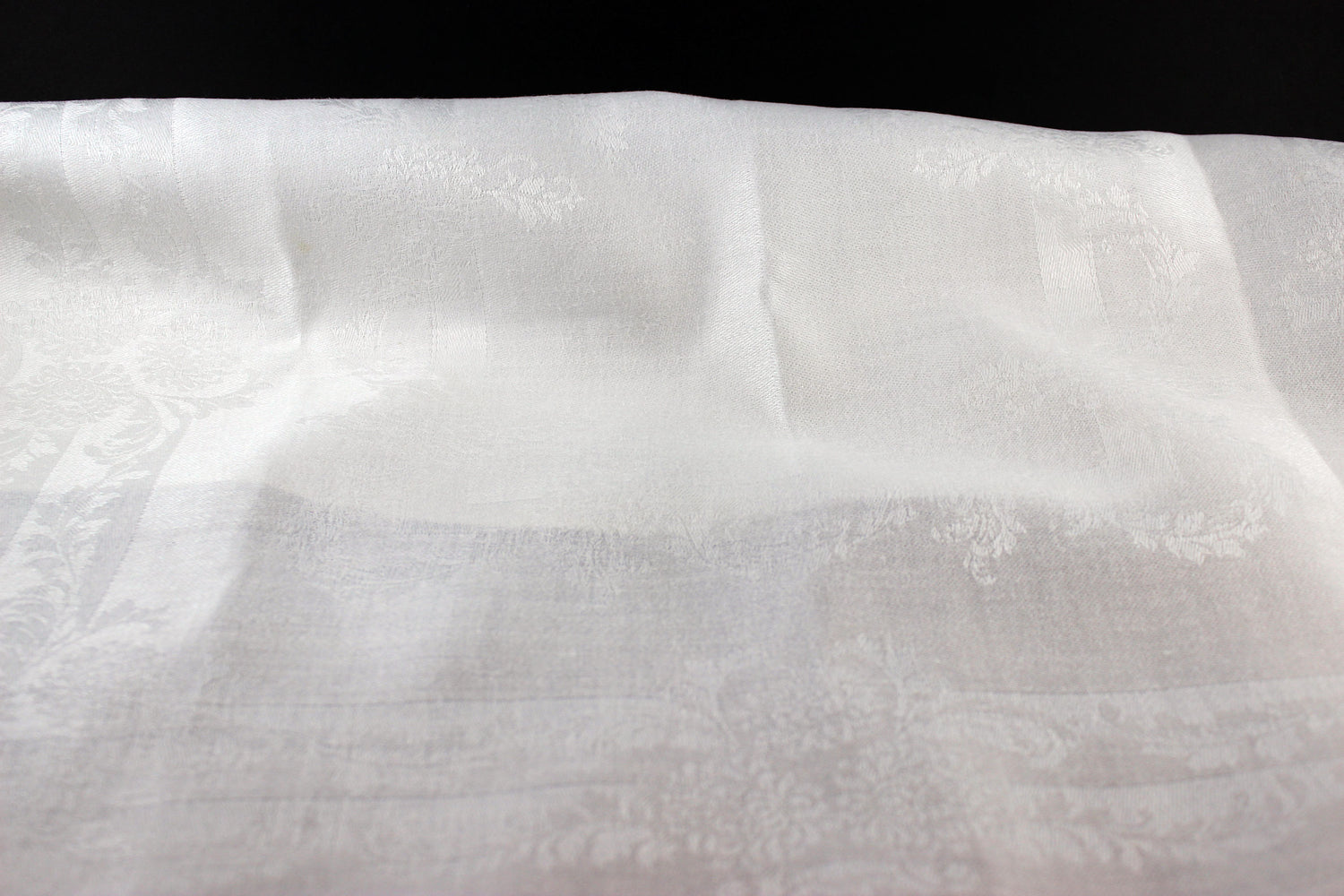 Irish Linen Napkins with Frames and Chrysanthemums
