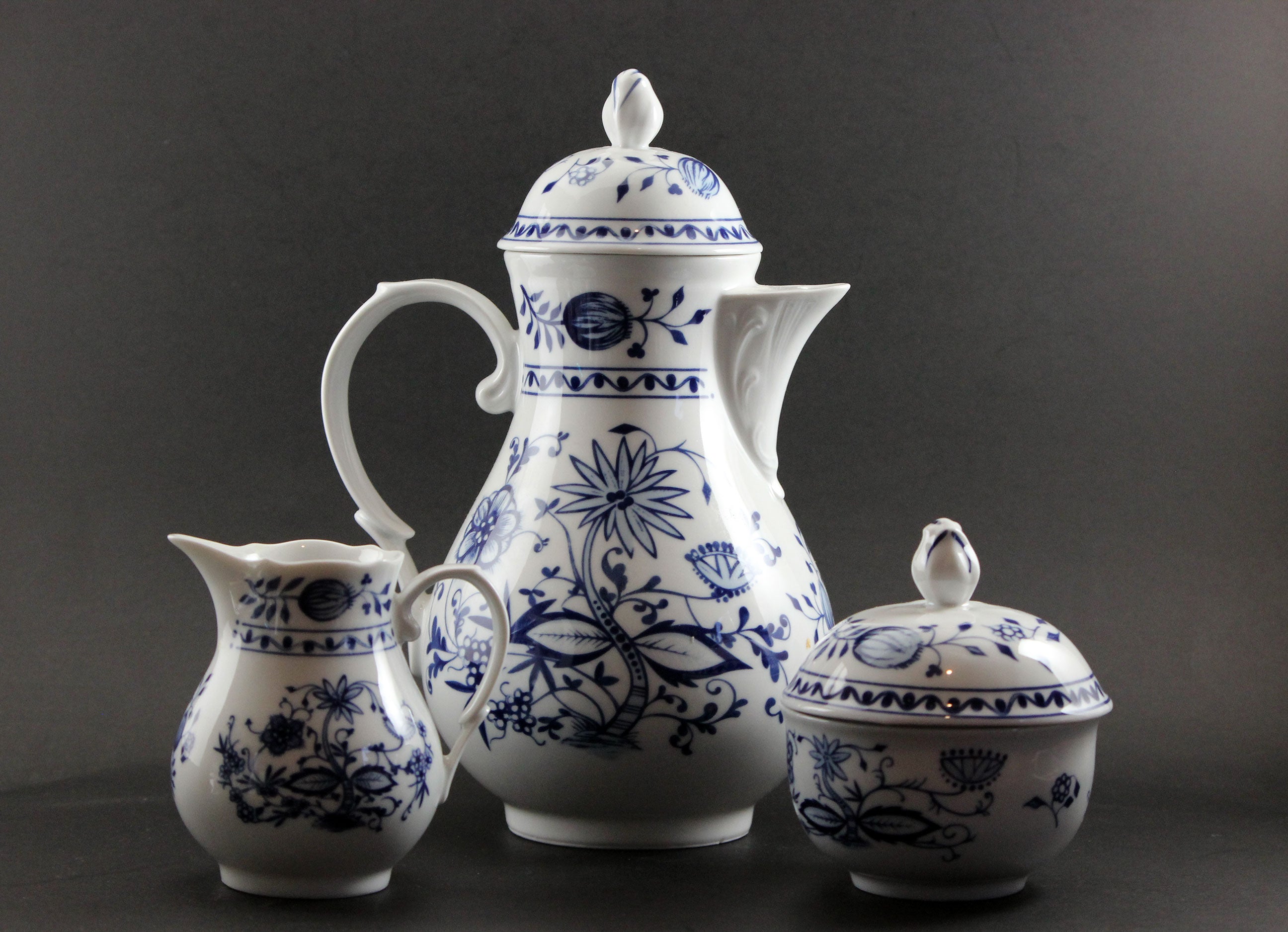 Kahla Zwiebelmuster, Blue Onion, Coffee Set