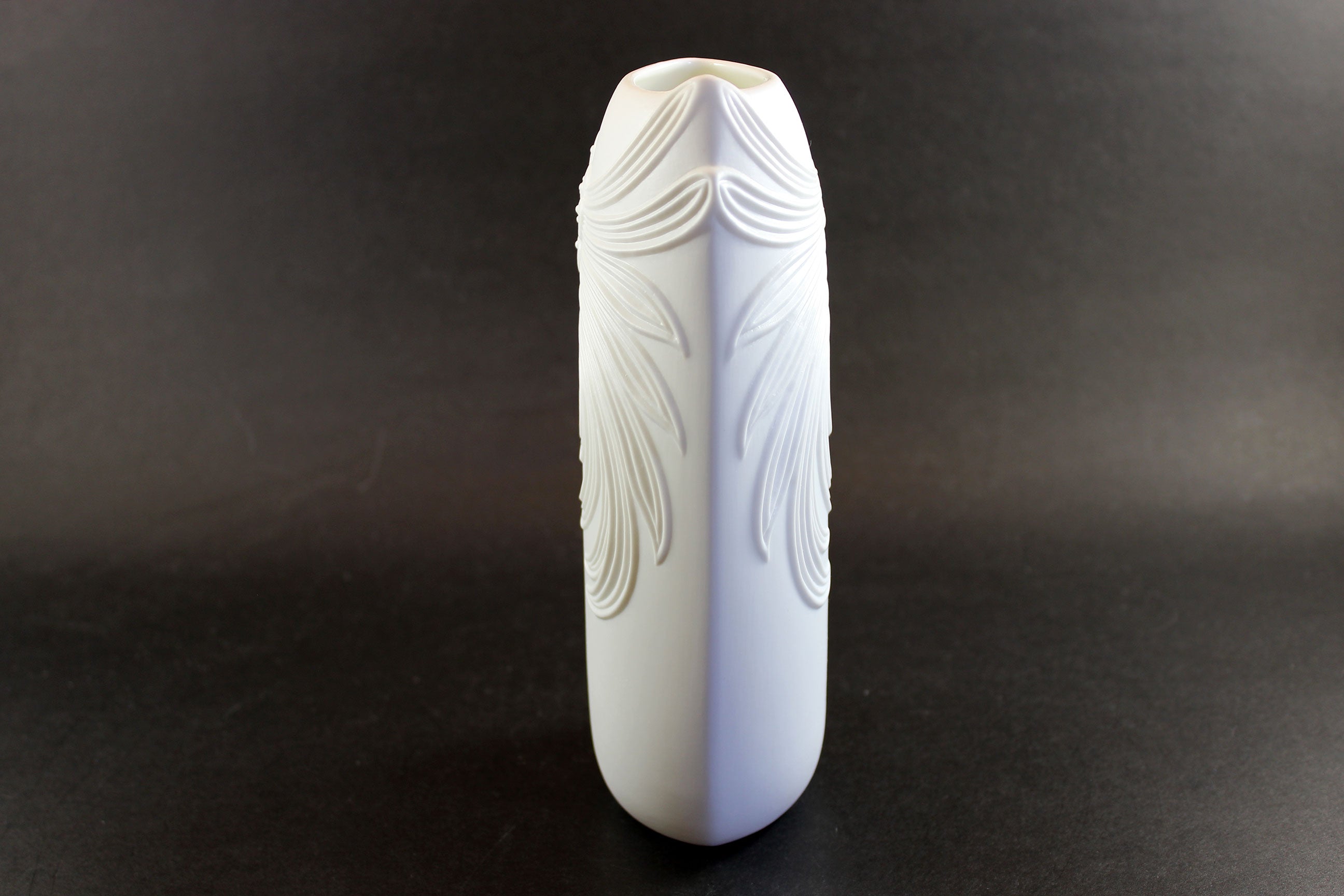 Kaiser Germany, Bisque White Floral Porcelain Vase