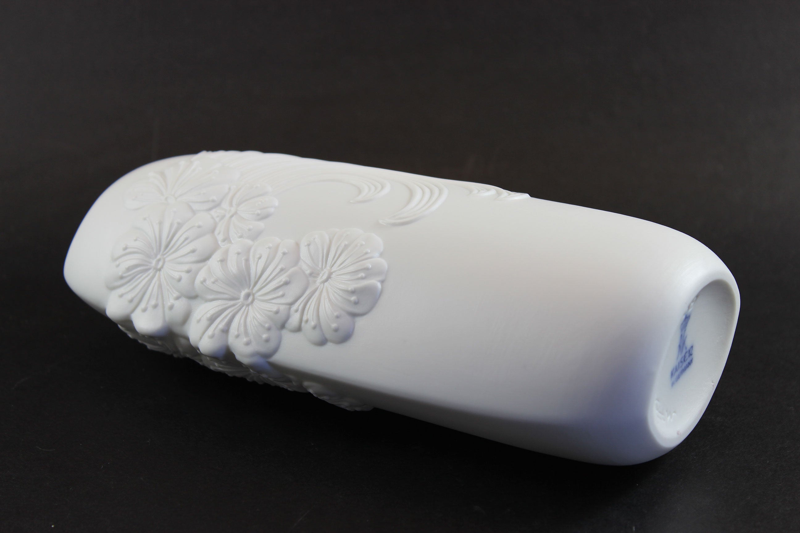 Kaiser Germany, Bisque White Floral Porcelain Vase