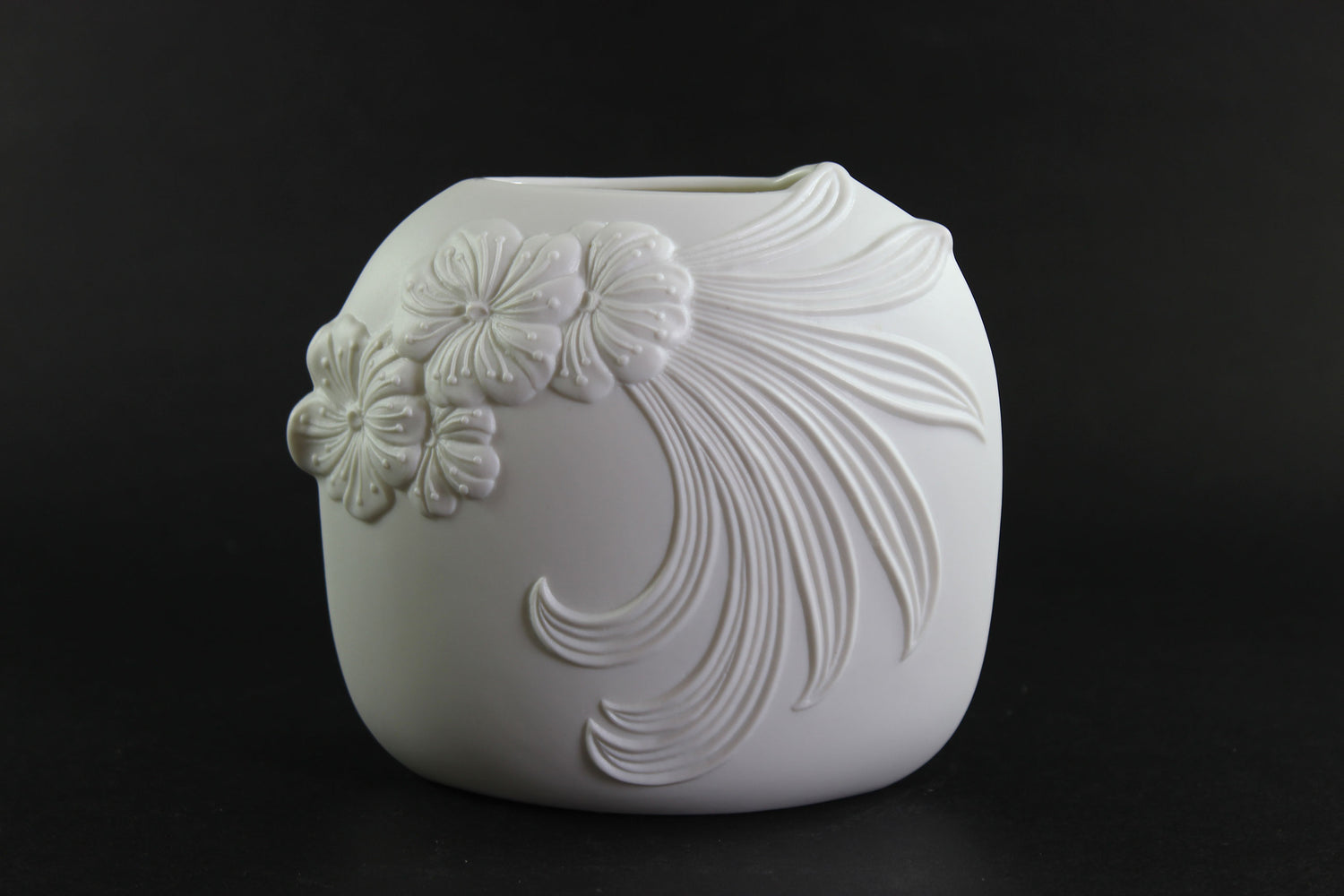 Kaiser Germany, Small White Bisque Porcelain Vase