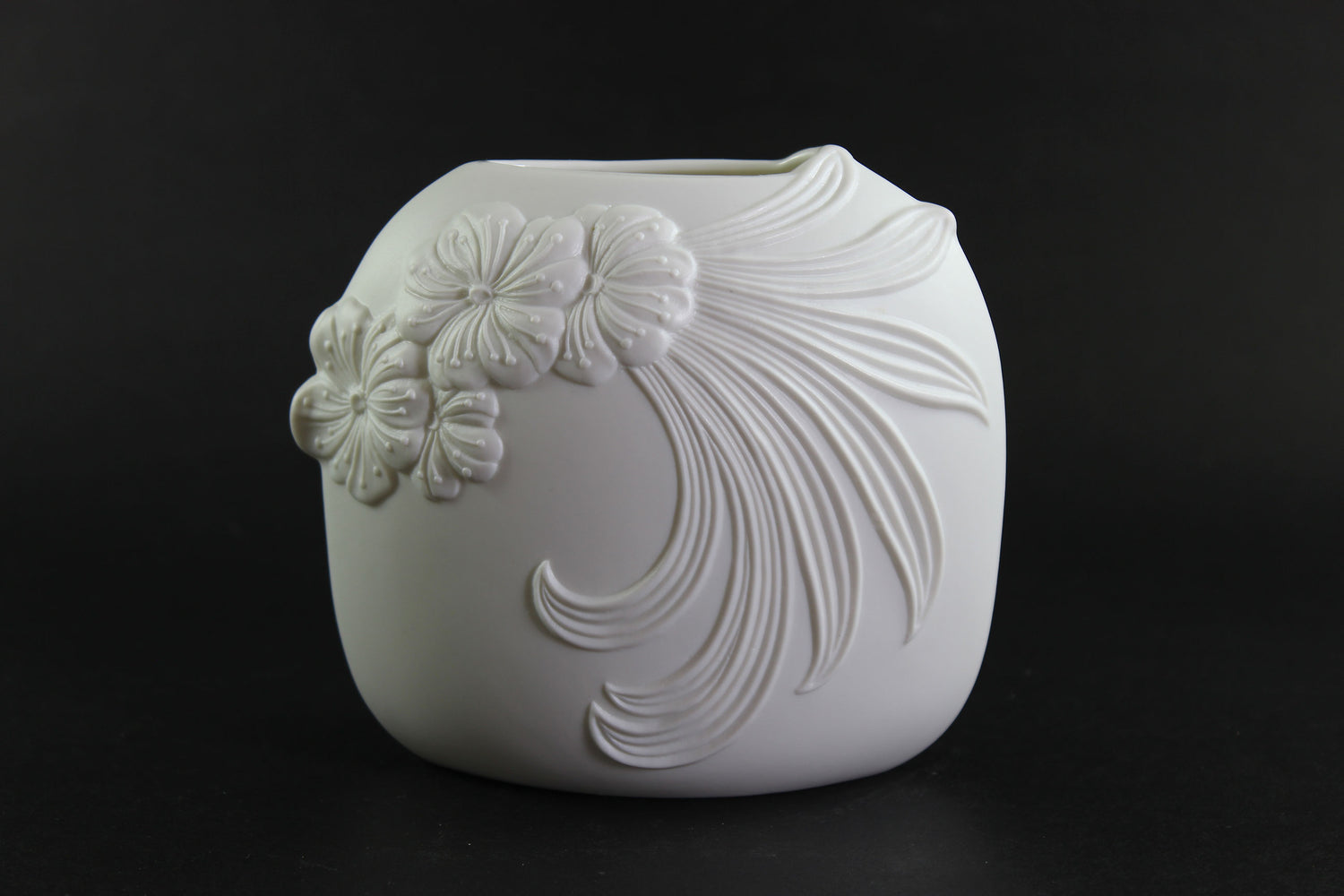 Kaiser Germany, Small White Bisque Porcelain Vase