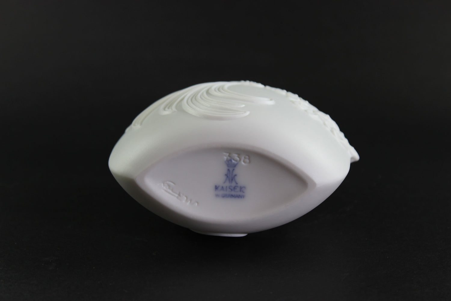 Kaiser Germany, Small White Bisque Porcelain Vase