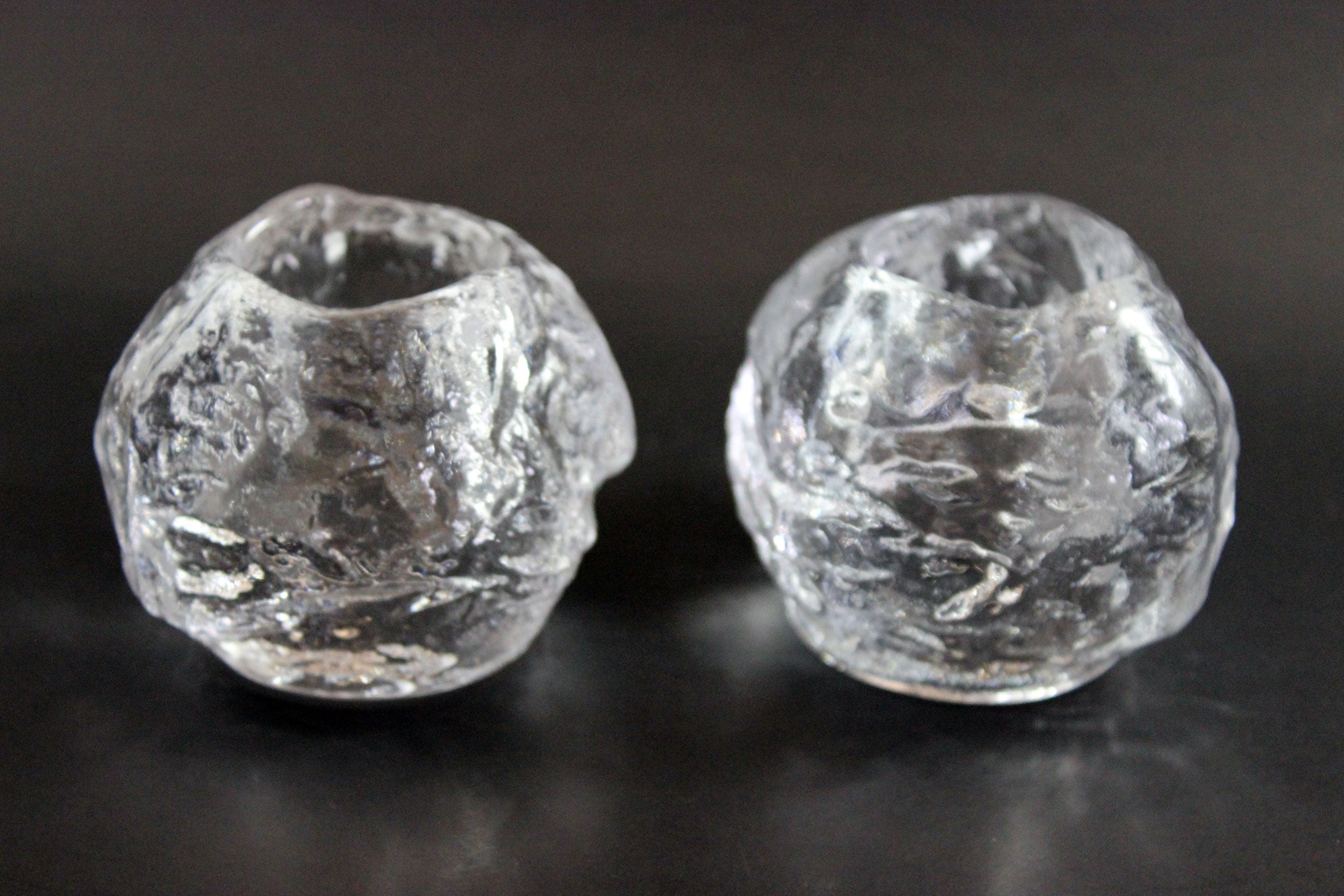 Kosta Boda Snowball Candleholders