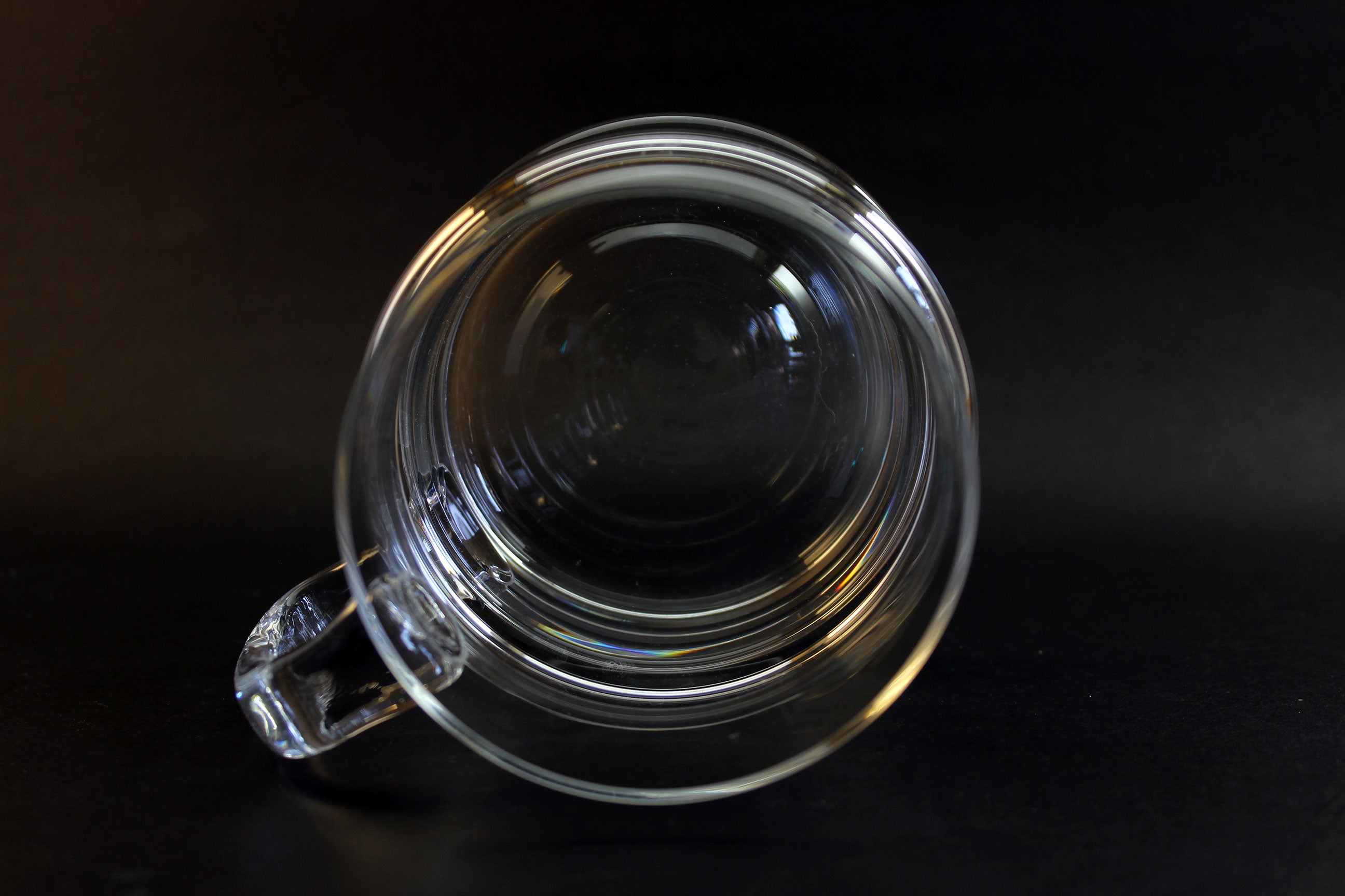 Krosno Blown Glass Ripple Beer Mugs