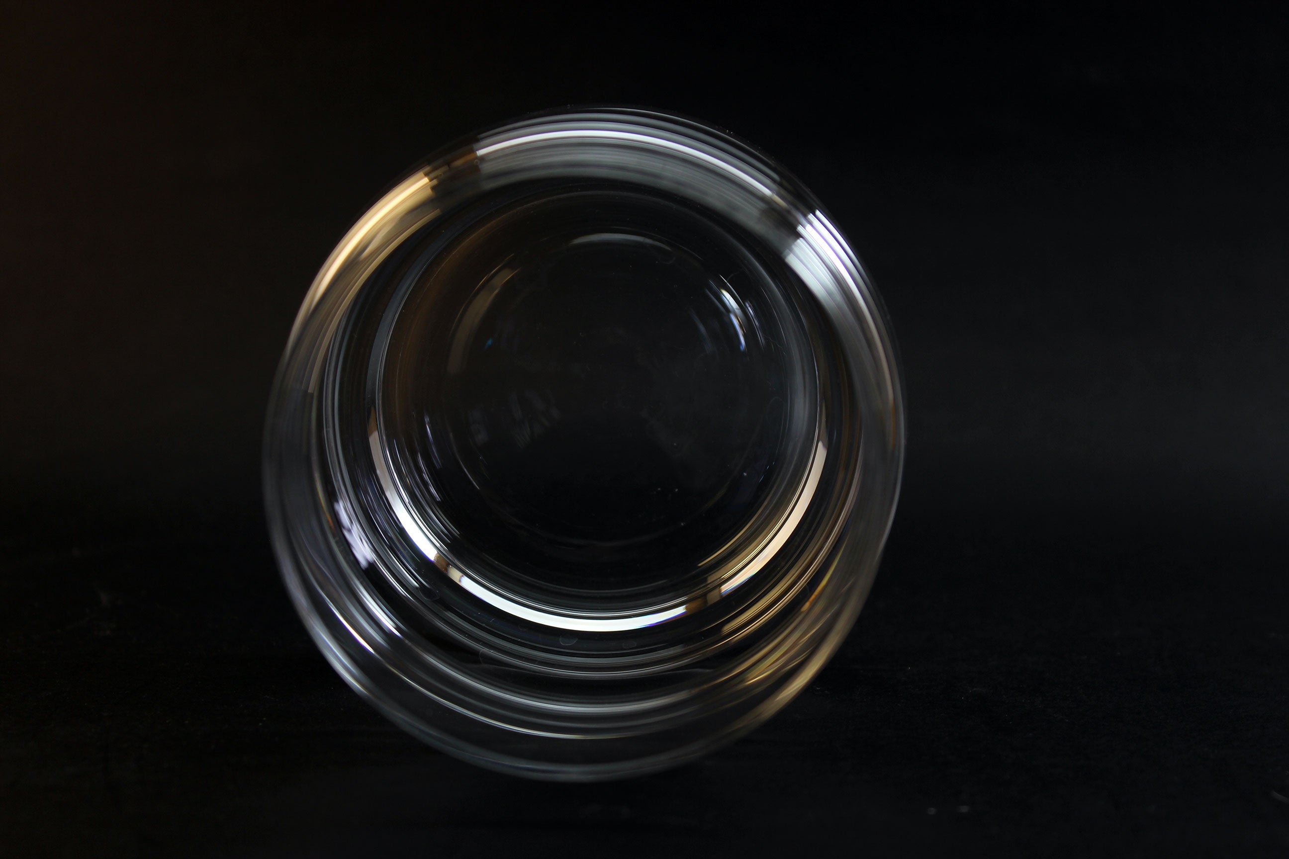 Krosno Blown Glass Ripple Double Old Fashioned Glasses