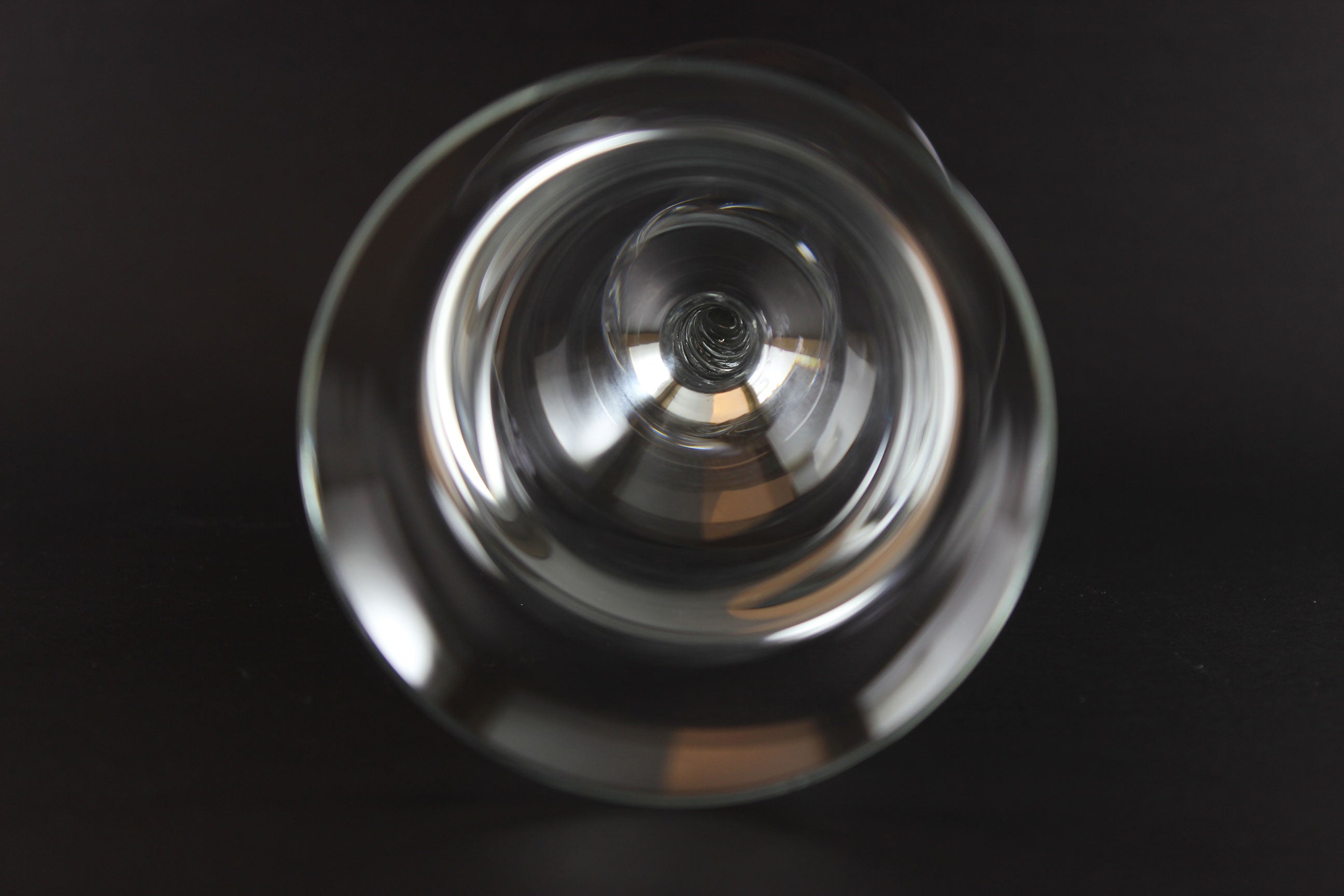 Large Blown Glass White Wine Glasses
