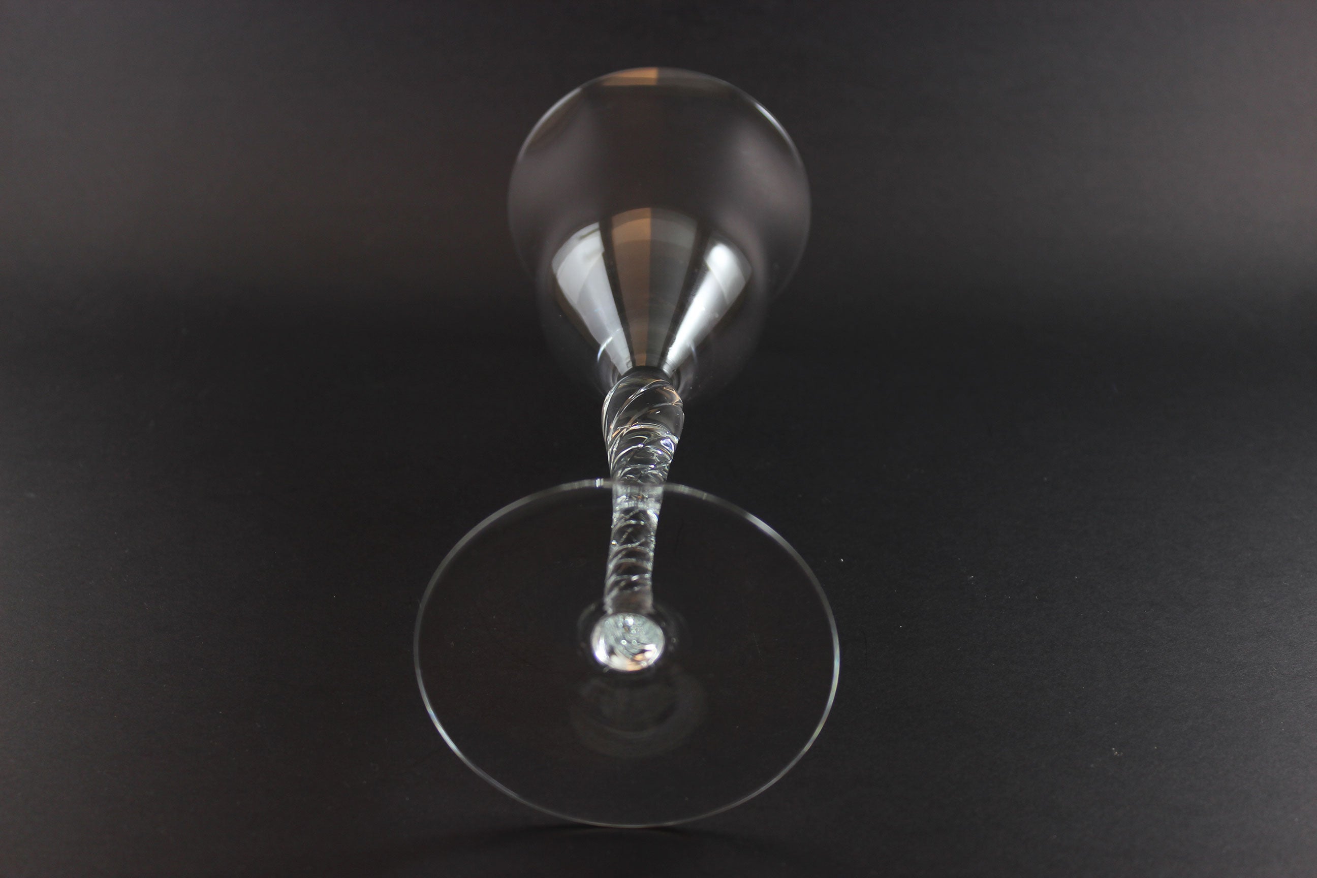 Large Blown Glass White Wine Glass