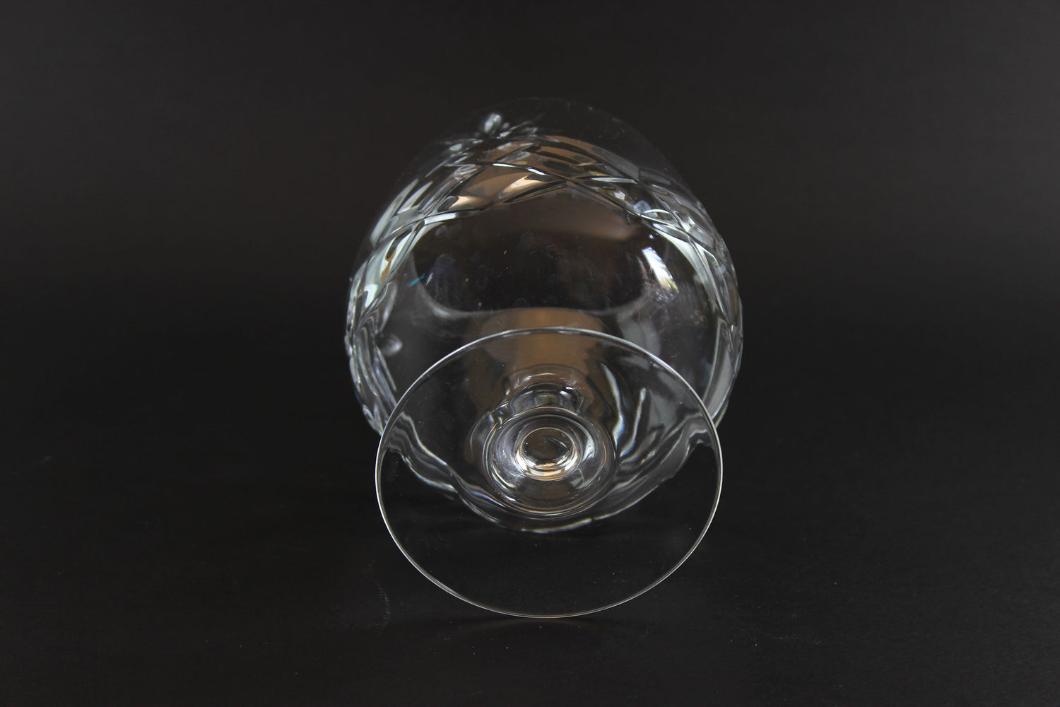 Large Cut Crystal Brandy or Cognac Glasses