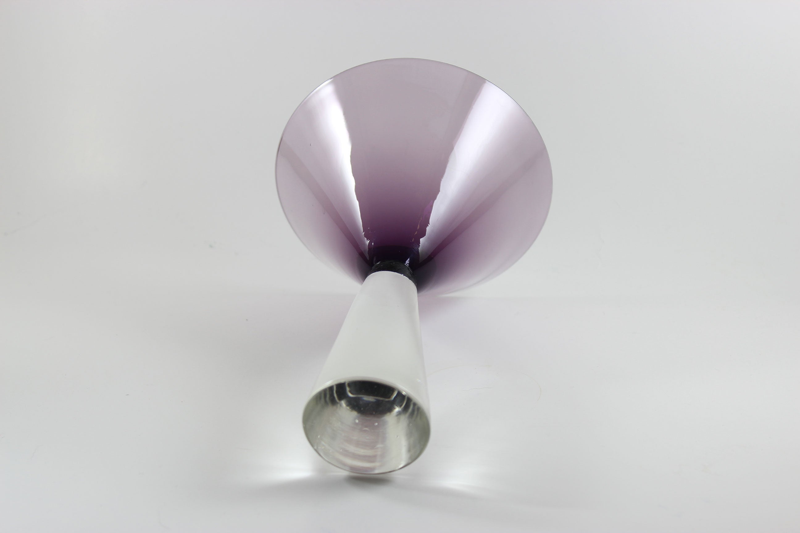 Large, Heavy Crystal, Martini Glasses, Amethyst Bowl