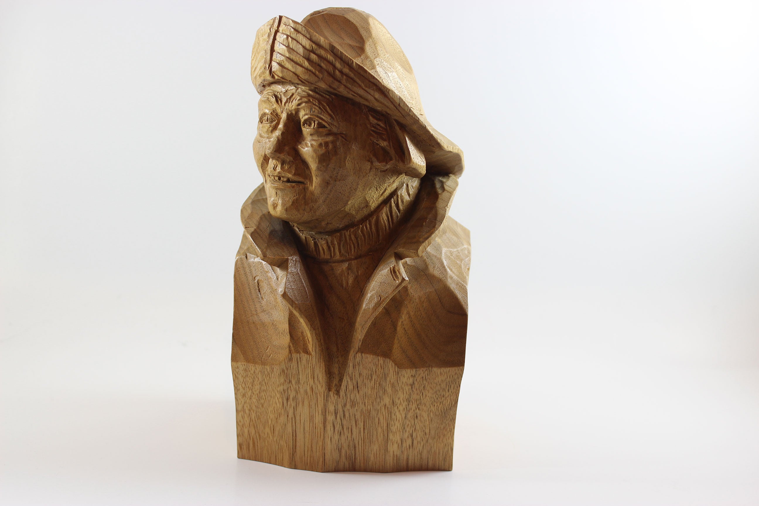 Marcel Guay, Wood Sculpture, Mariner with Sou&