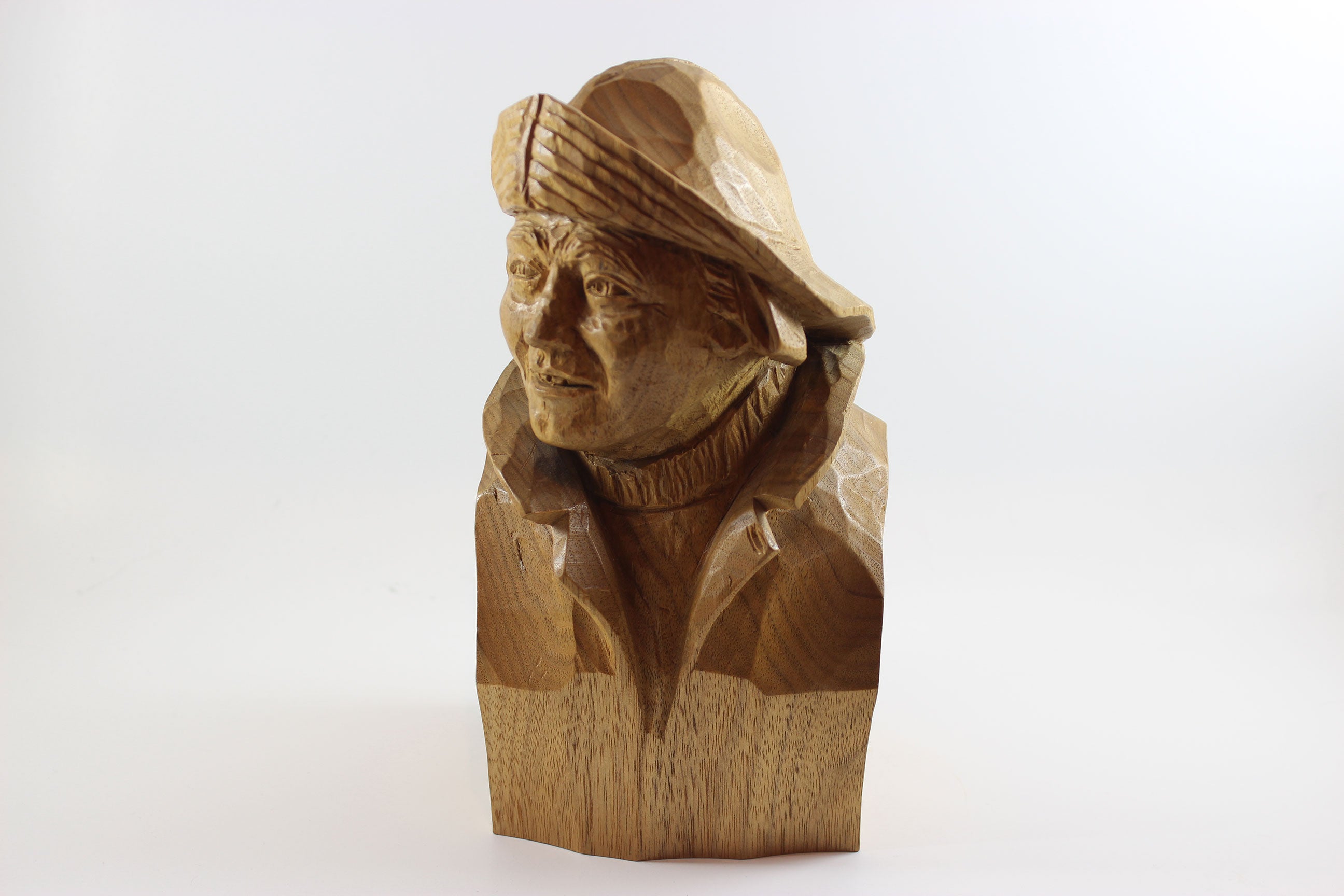 Marcel Guay, Wood Sculpture, Mariner with Sou&