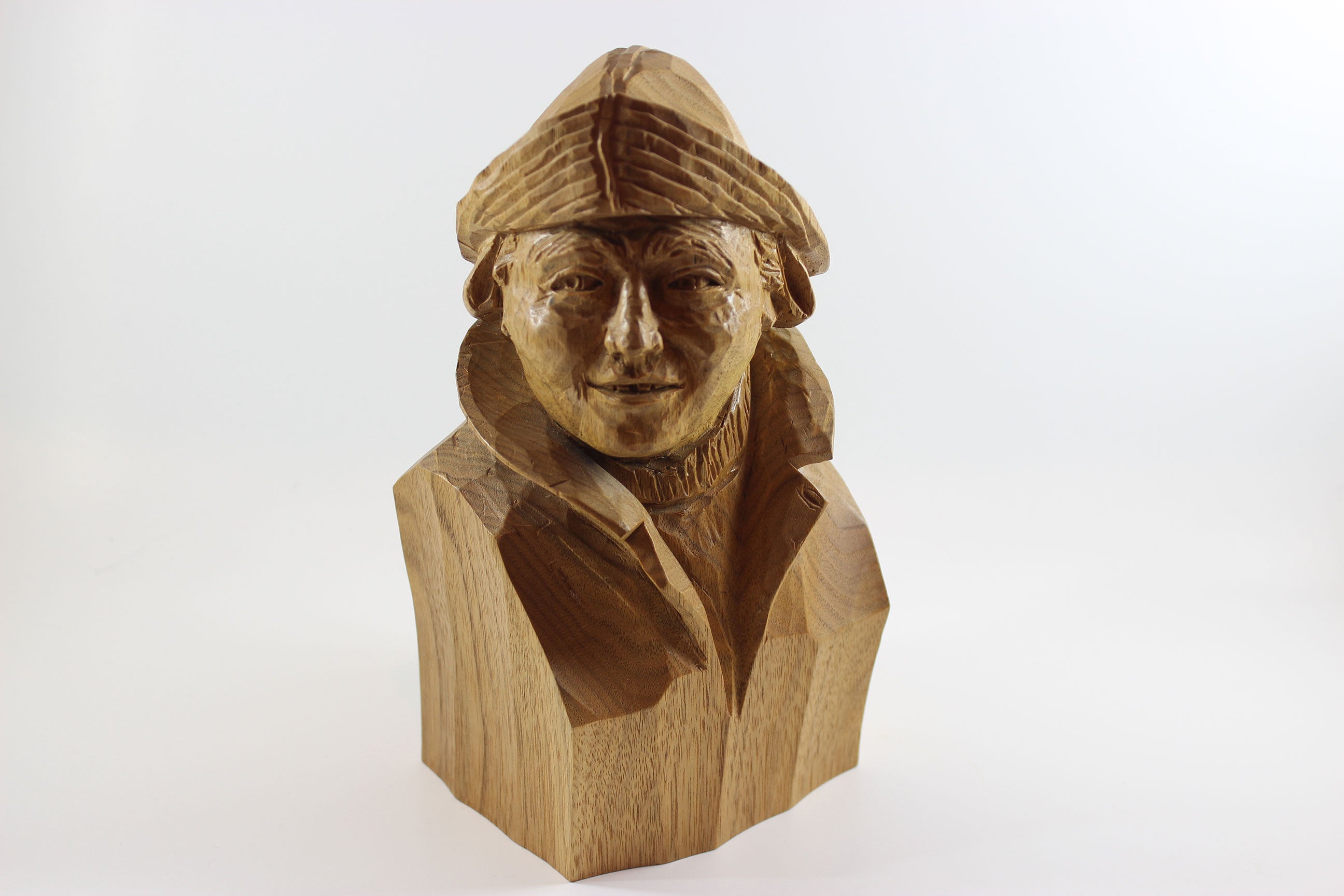 Marcel Guay, Wood Sculpture, Mariner with Sou&