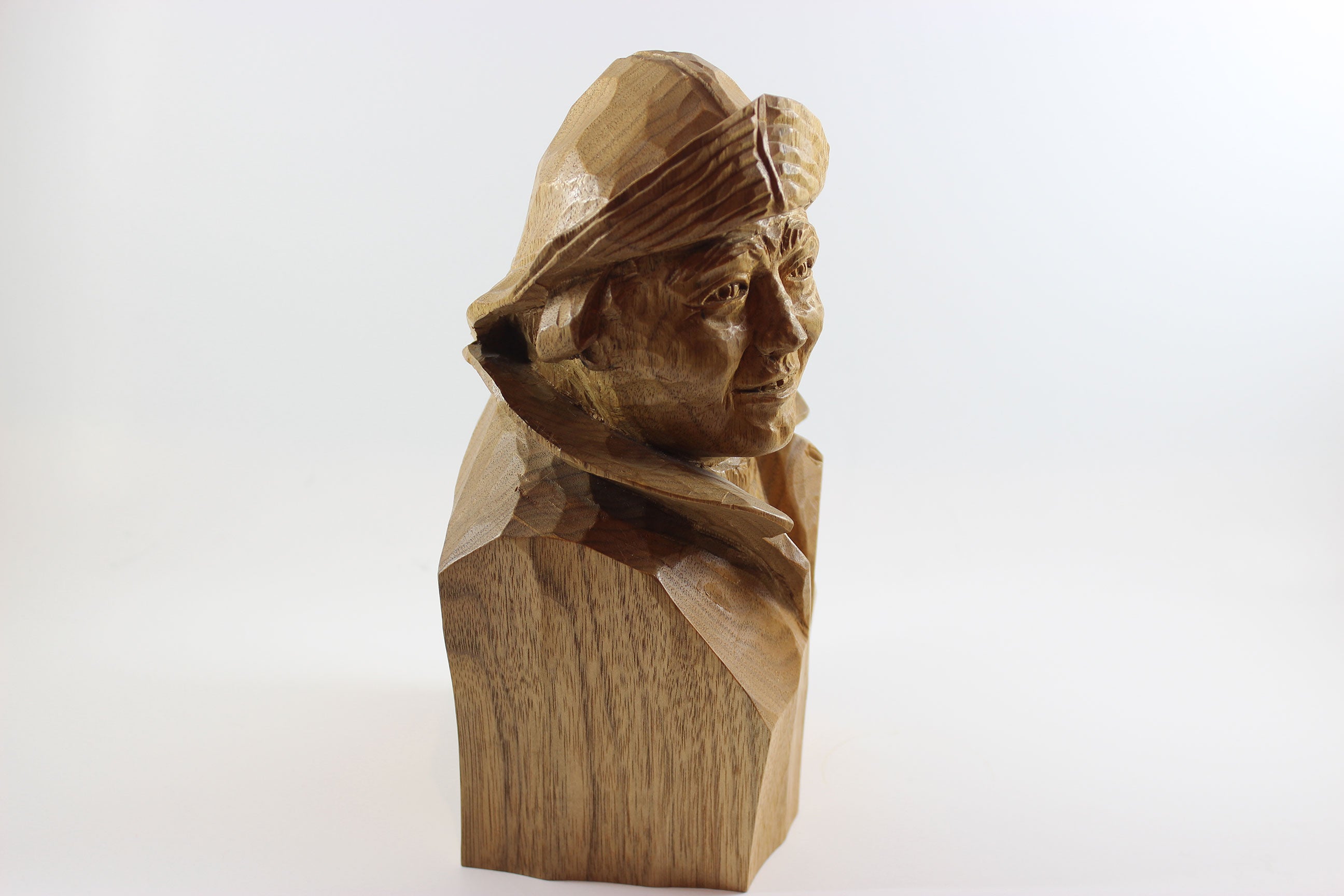 Marcel Guay, Wood Sculpture, Mariner with Sou&