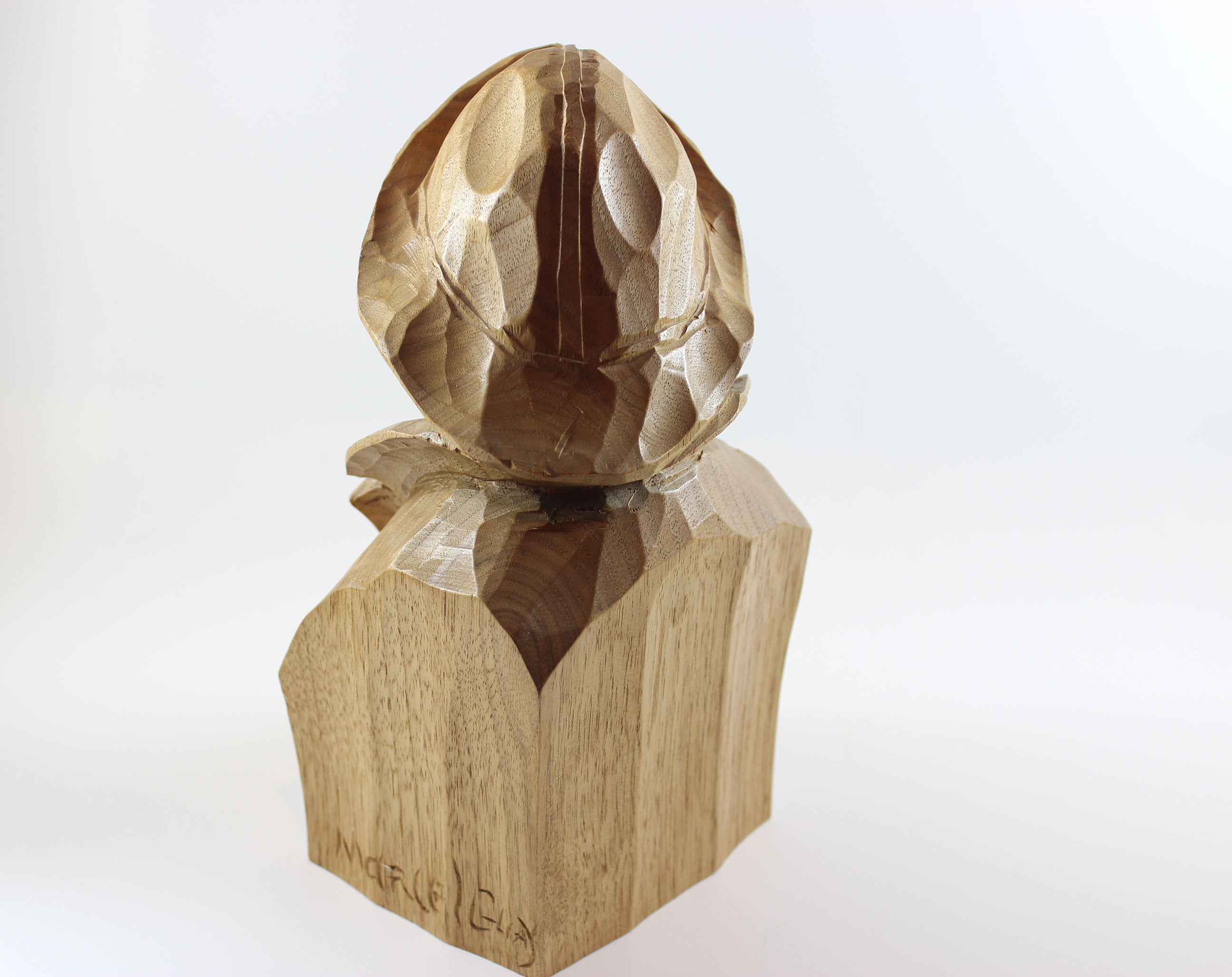 Marcel Guay, Wood Sculpture, Mariner with Sou&