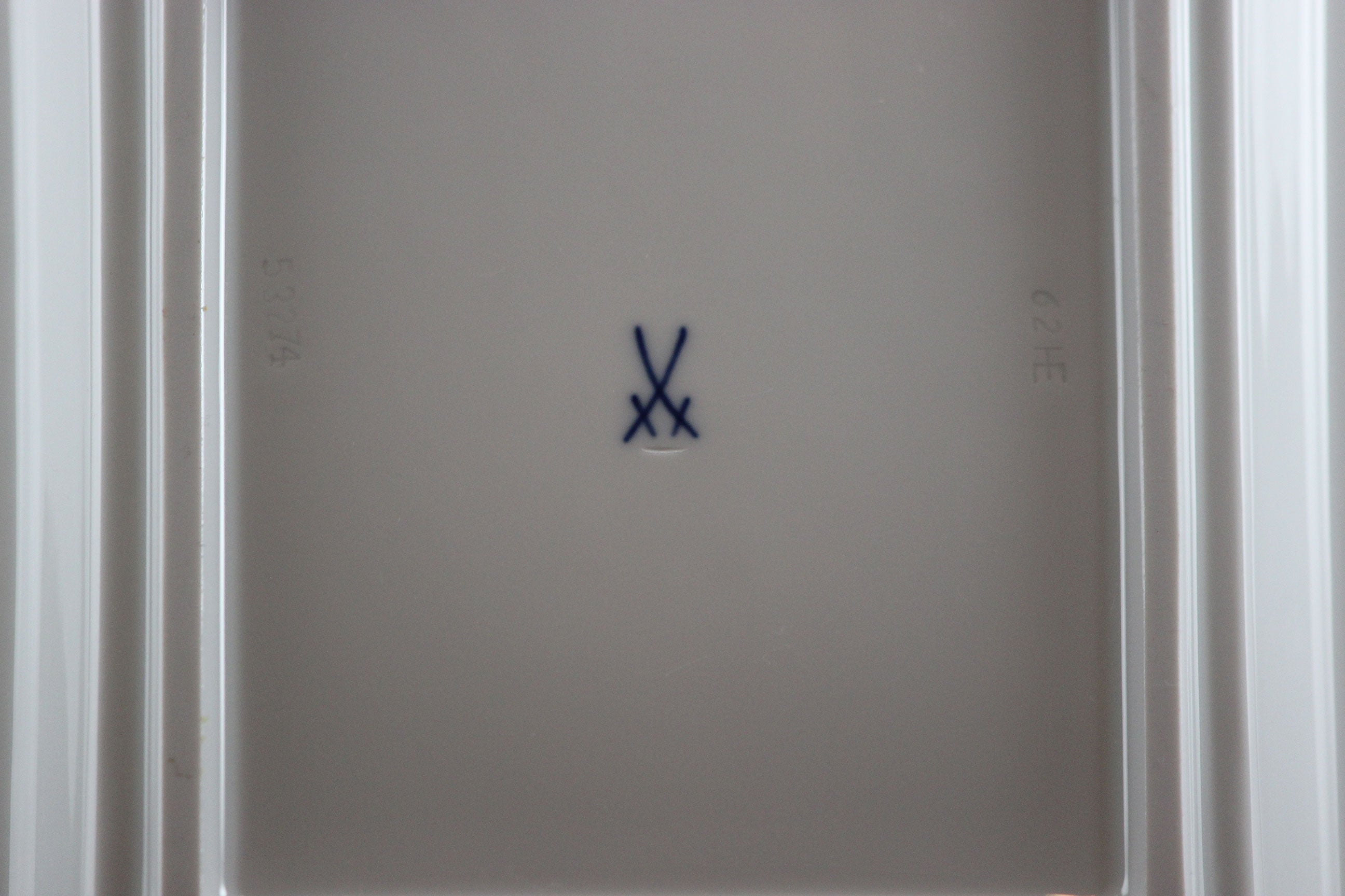 Meissen, Rectangular White Porcelain Dish