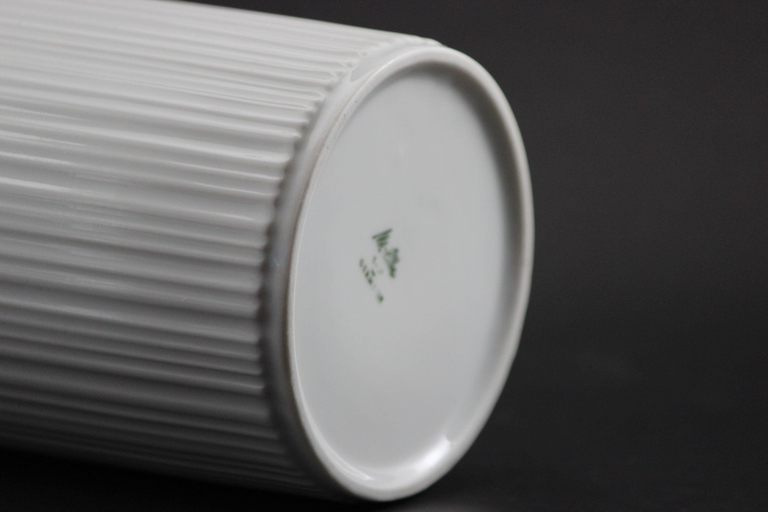 Melitta Germany, White Porcelain Vase