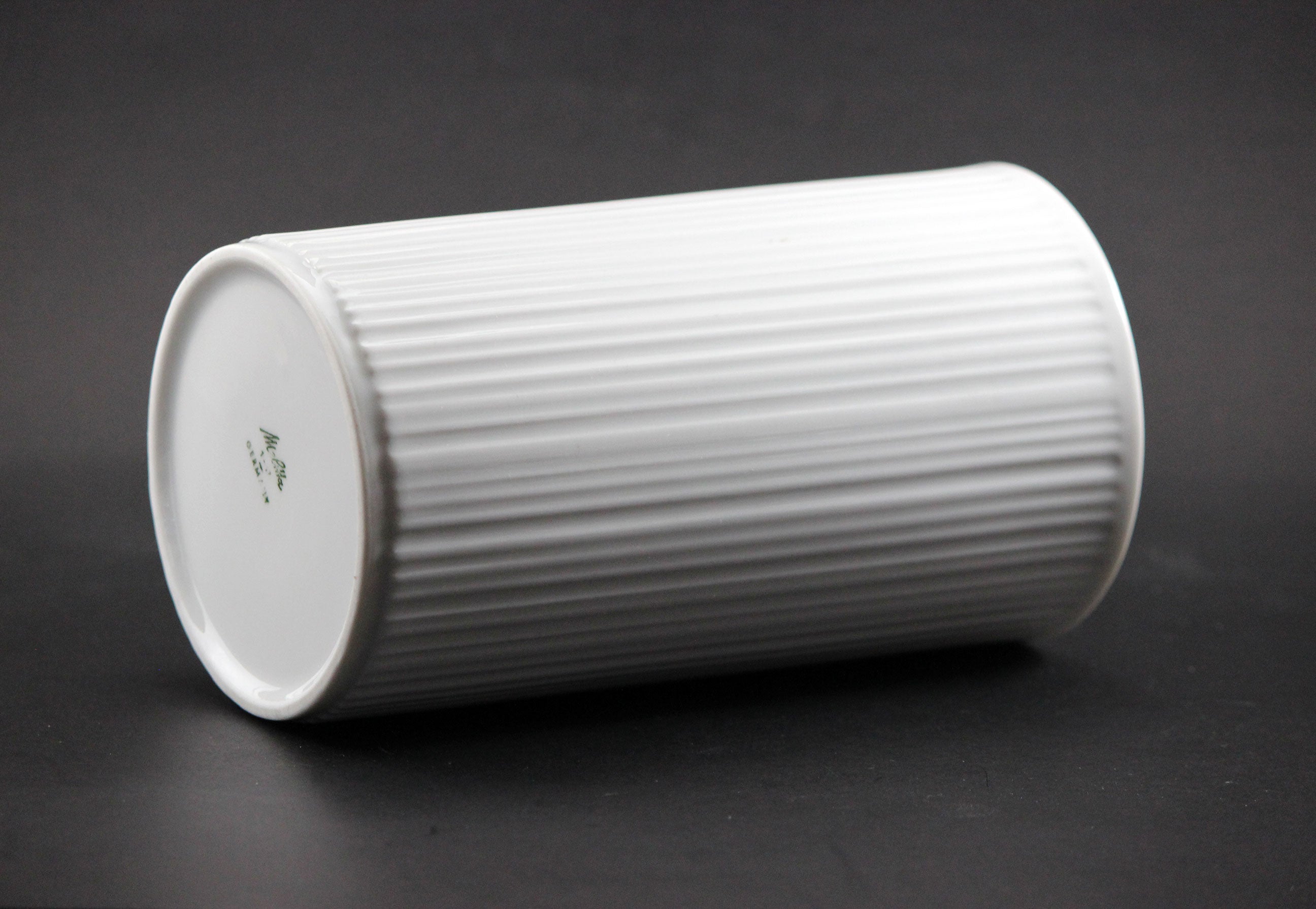 Melitta Germany, White Porcelain Vase