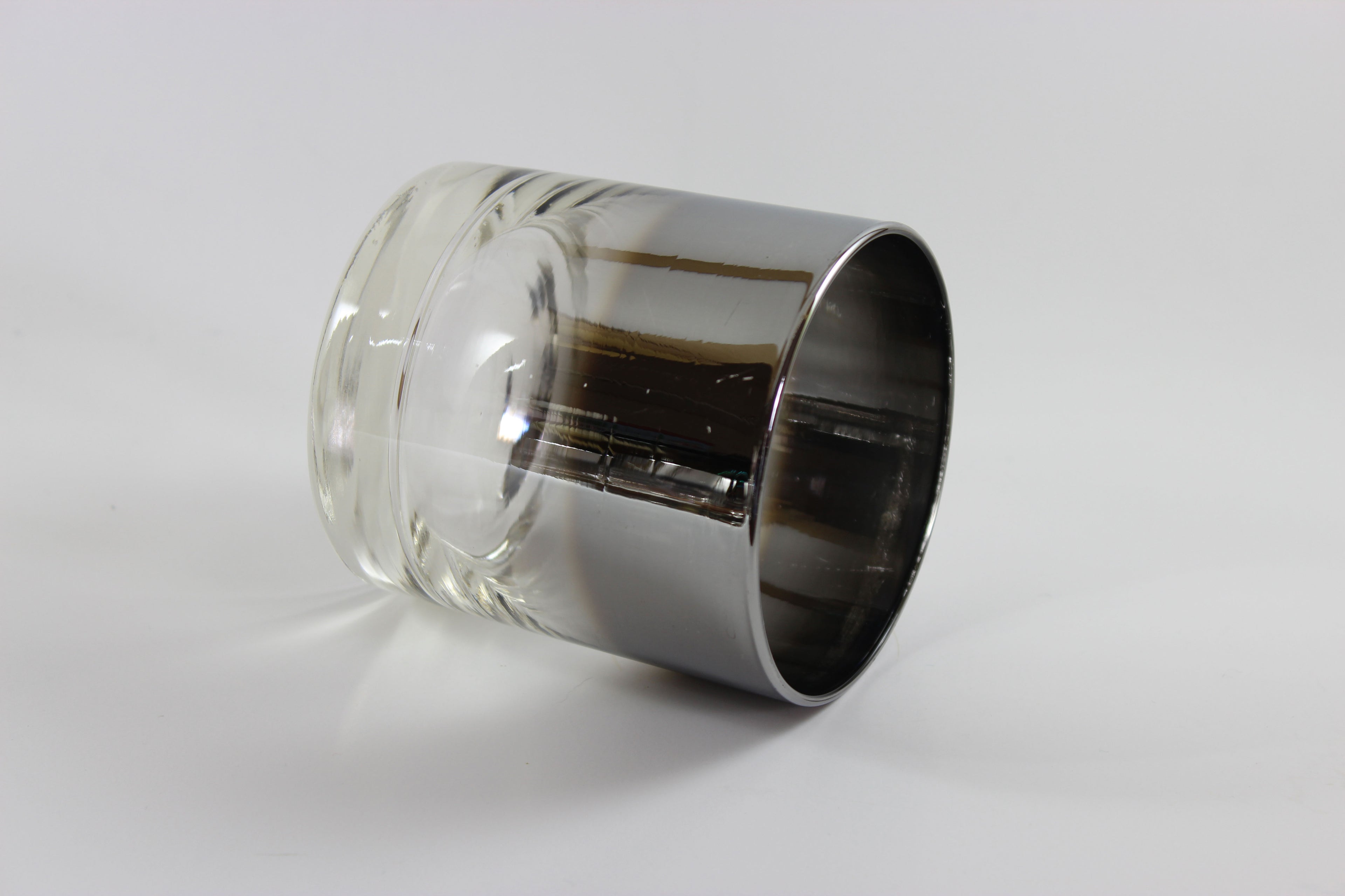 Mercury Fade Silver Ombre Low Ball Glasses