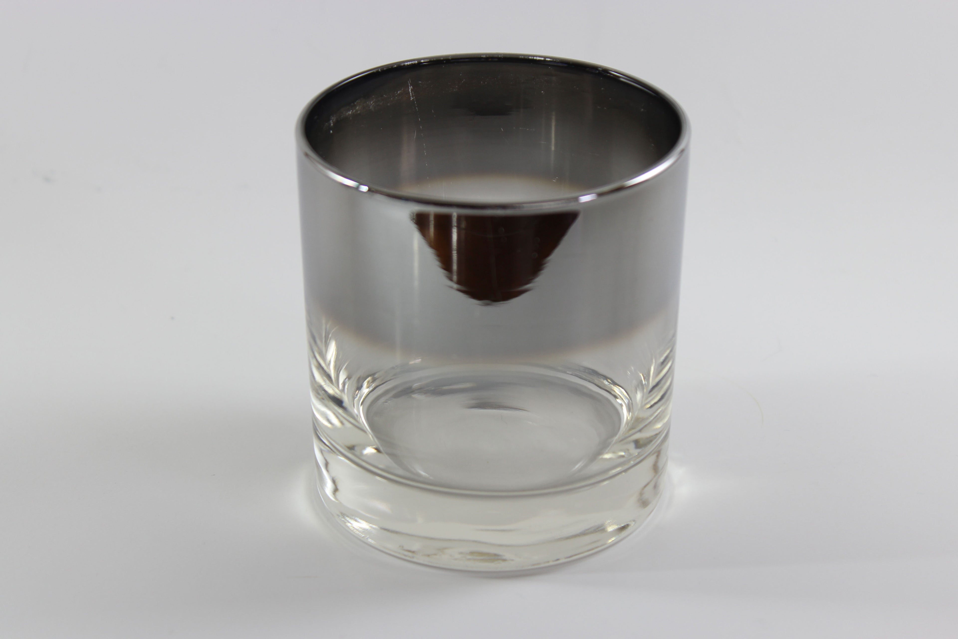 Mercury Fade Silver Ombre Low Ball Glasses