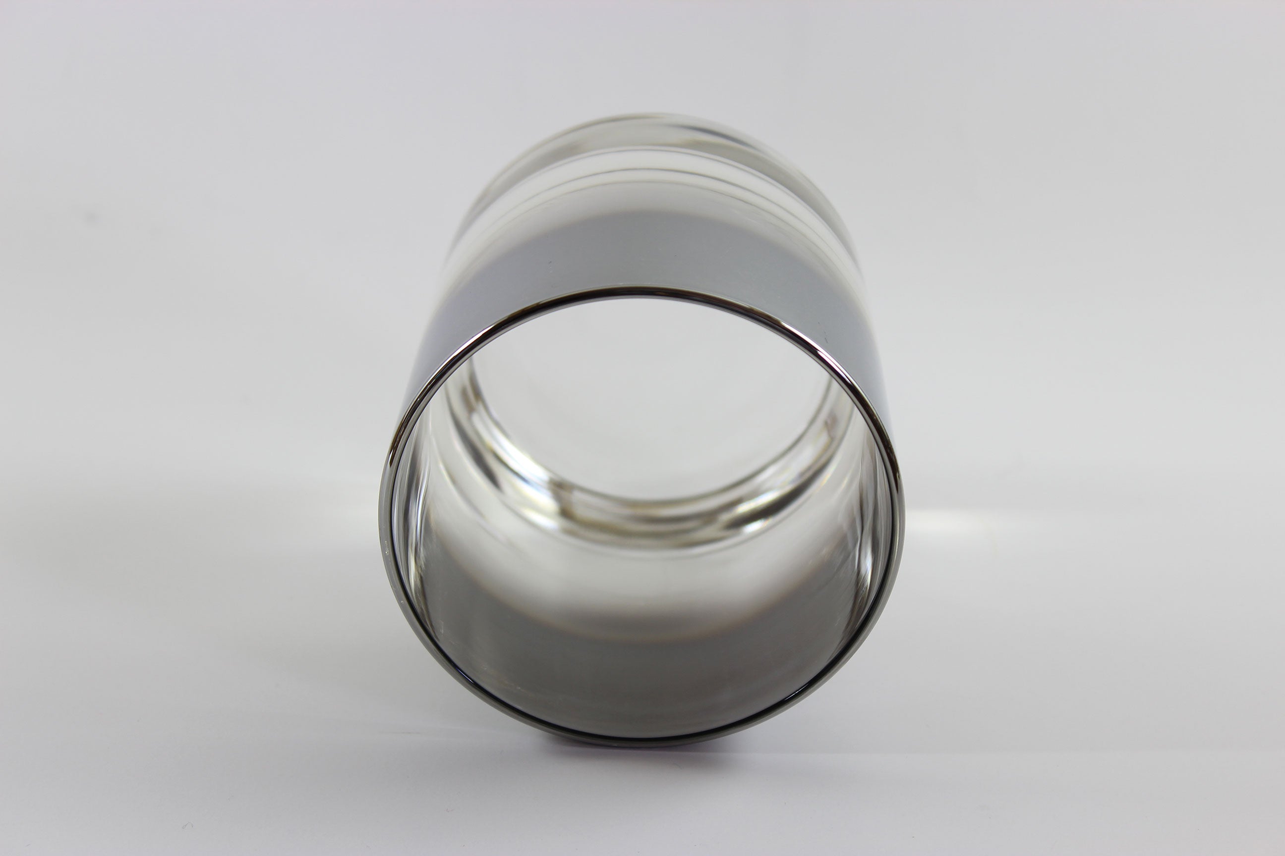 Mercury Fade Silver Ombre Low Ball Glasses