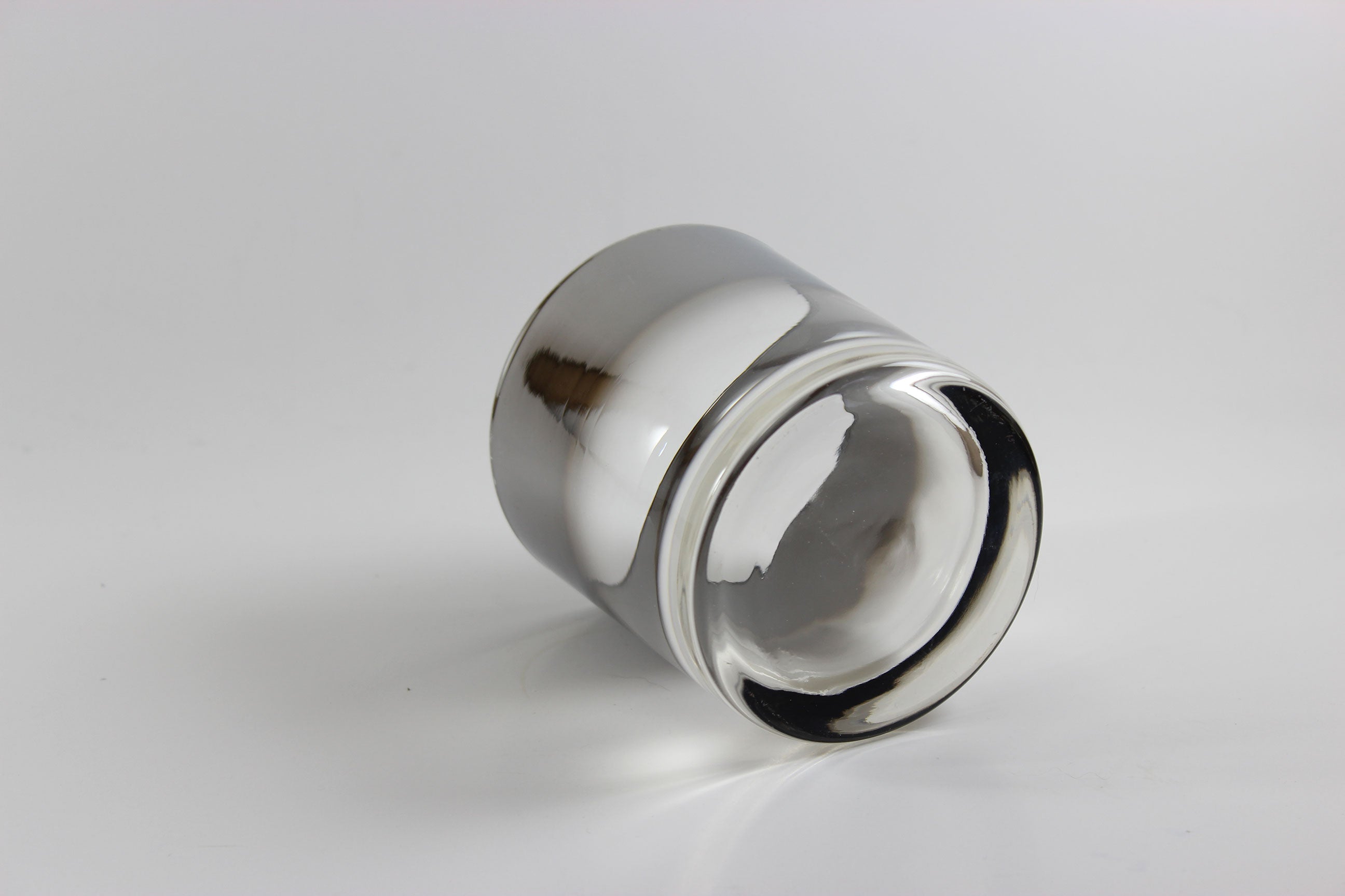 Mercury Fade Silver Ombre Low Ball Glasses