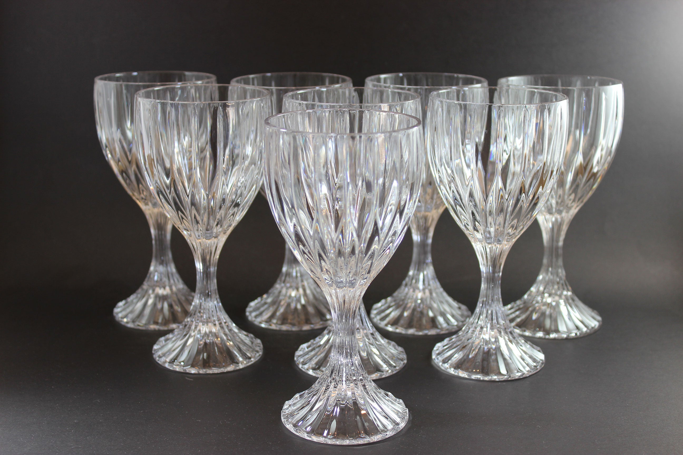 Mikasa Crystal, Park Lane Pattern, Red Wine or Water Goblets
