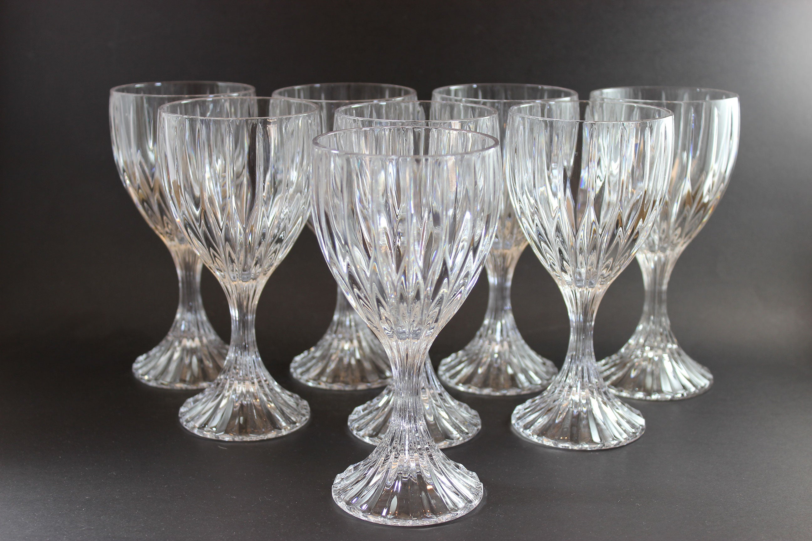 Mikasa Crystal, Park Lane Pattern, Red Wine or Water Goblets