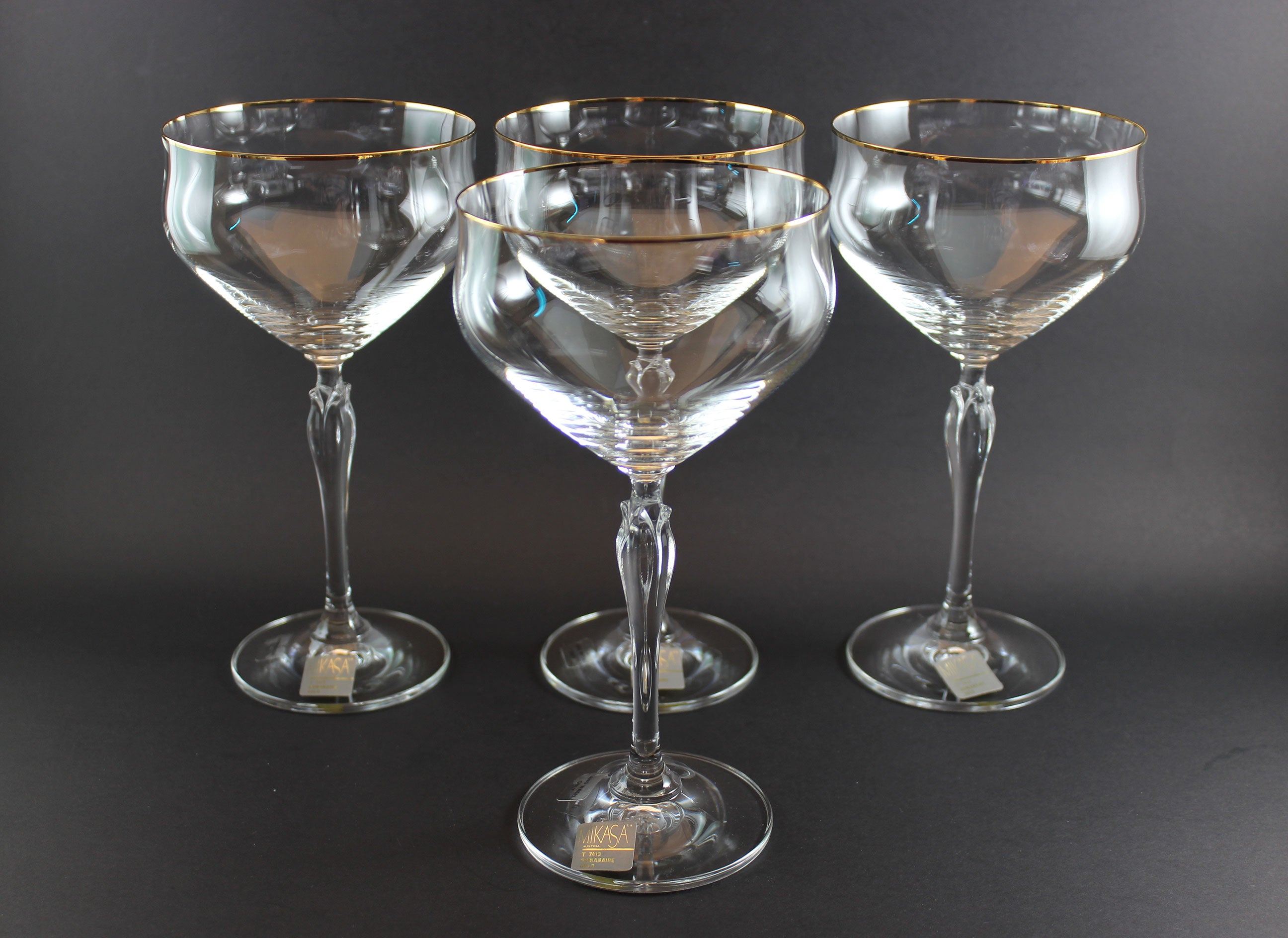 Mikasa, Romanaire Gold, Champagne Coupes