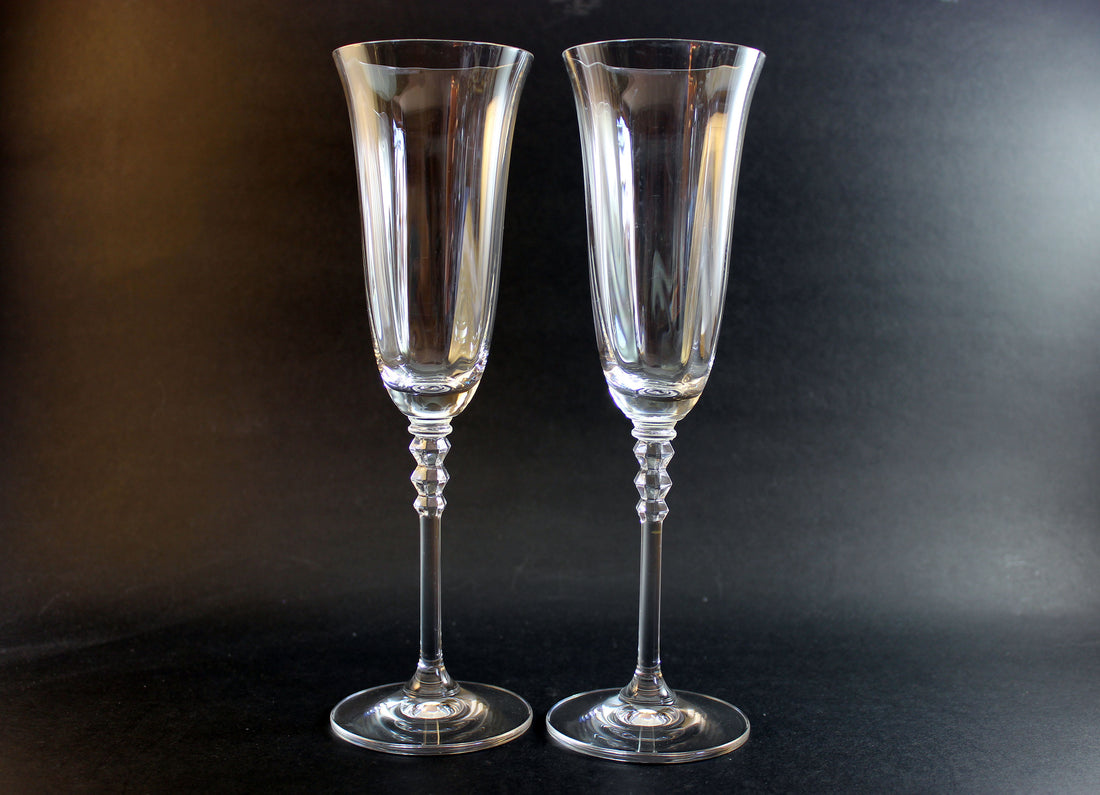 Mikasa, Sonnet Pattern, Fluted Champagne Glasses