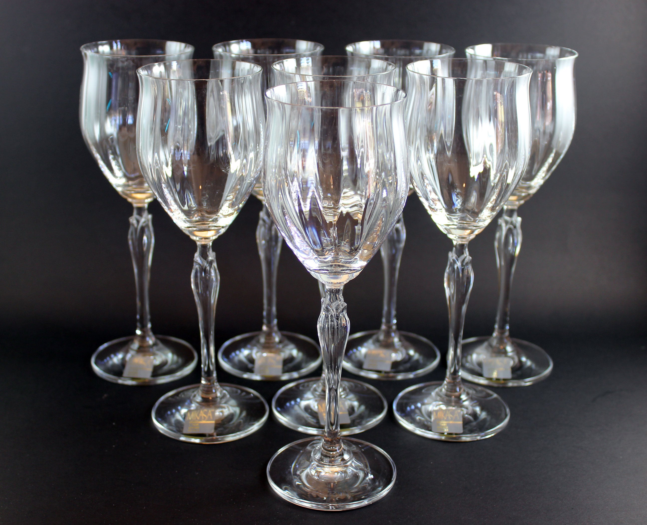 Mikasa, Spring Petals Pattern, White Wine Glasses