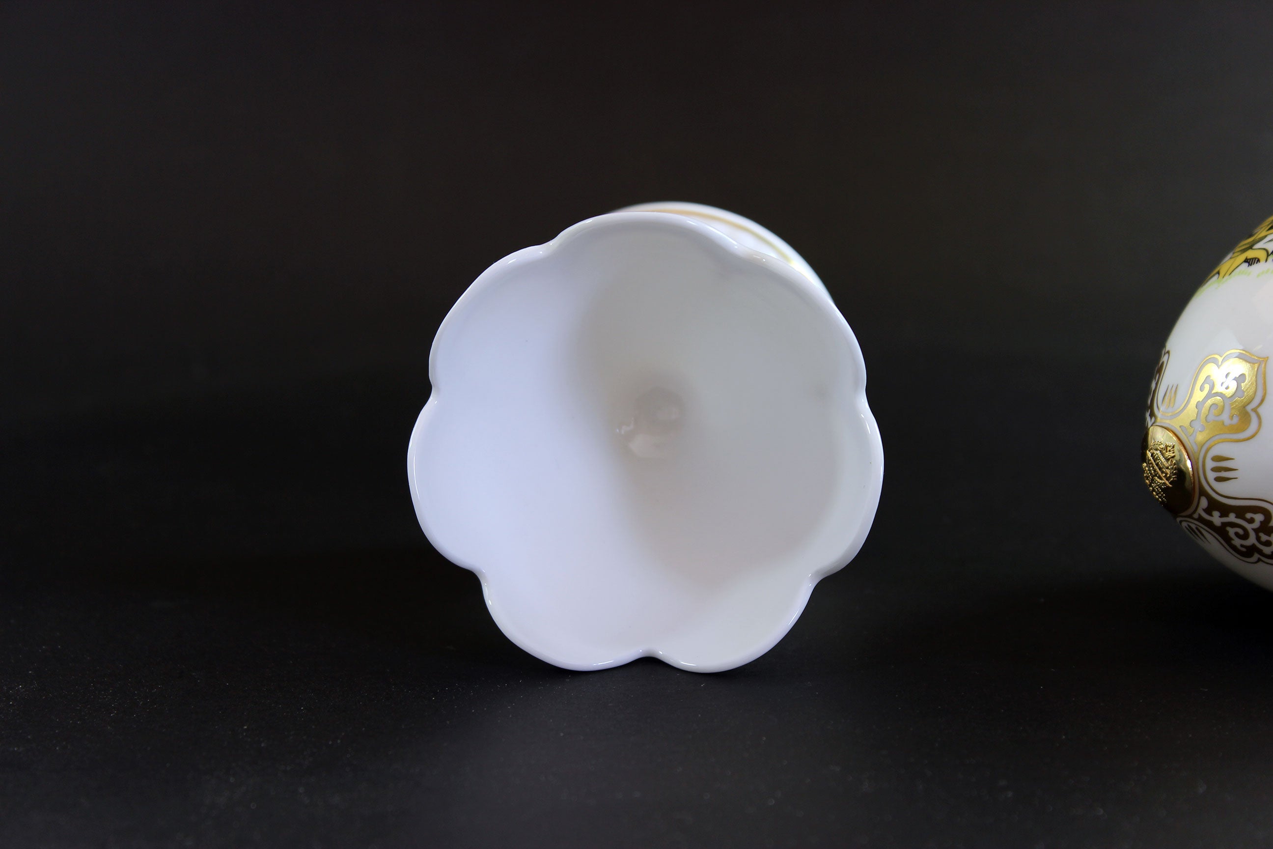 Minton Bone China Egg with Stand and Box, Emperor&