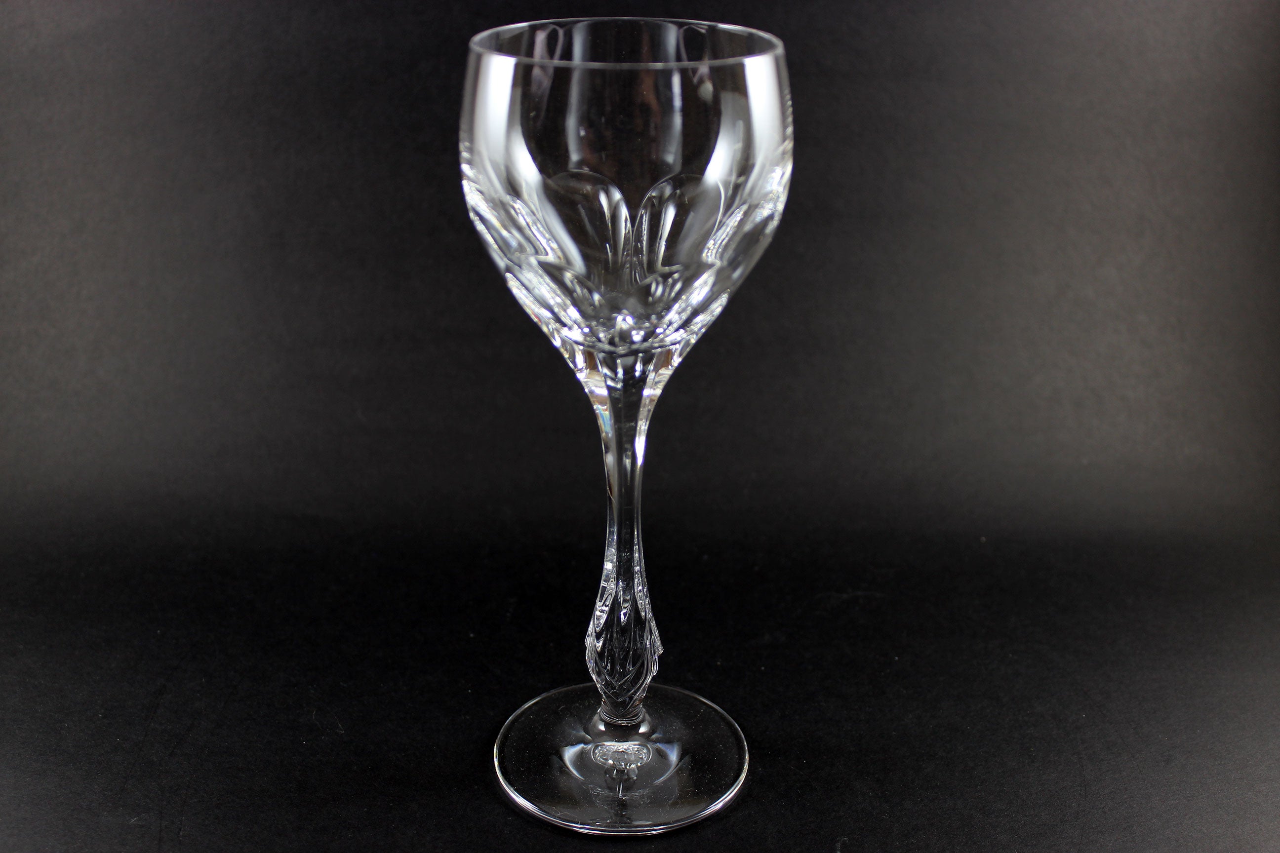 Nachtmann Crystal, Lenore Pattern, Claret Wine Glasses