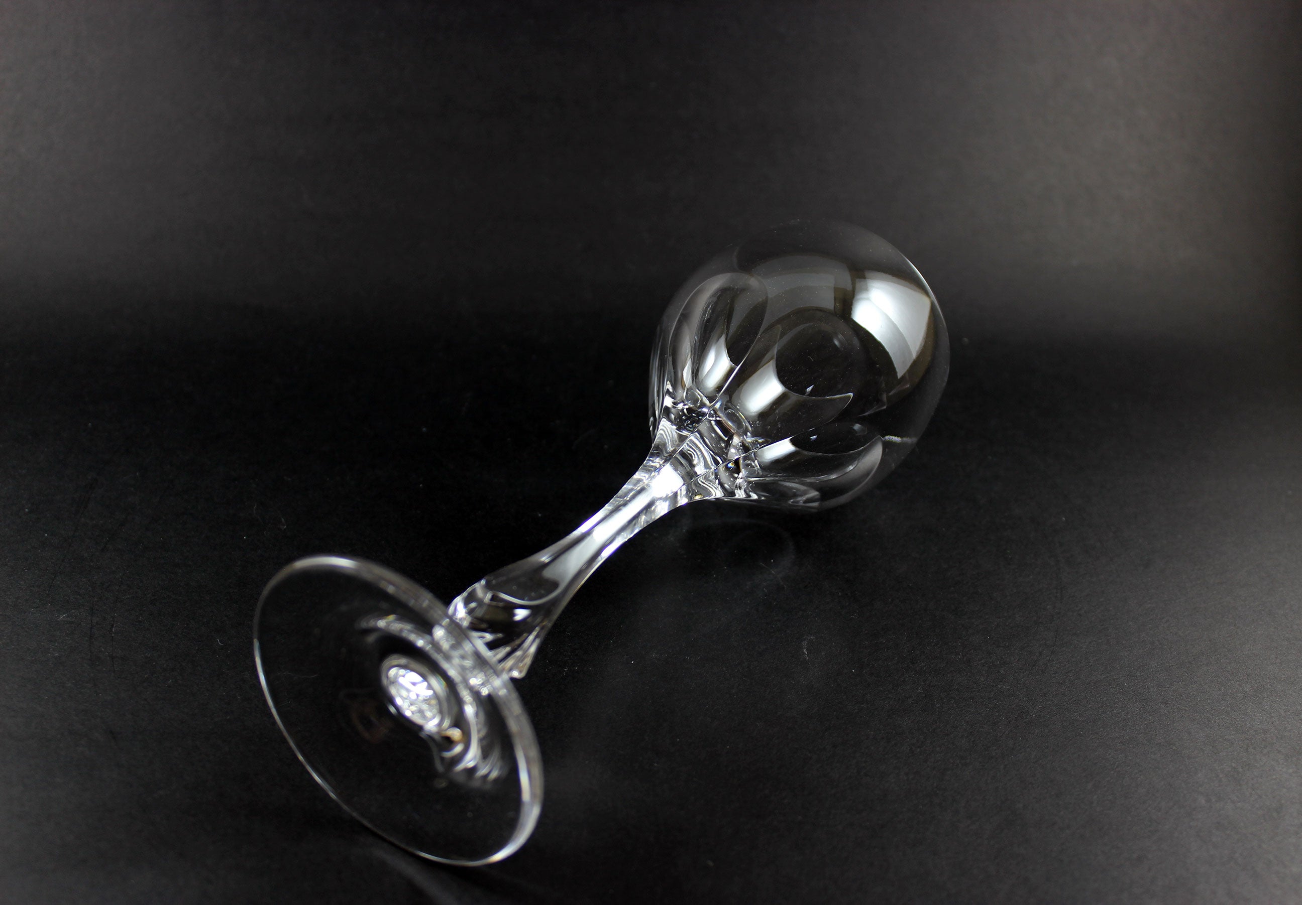 Nachtmann Crystal, Lenore Pattern, Claret Wine Glasses