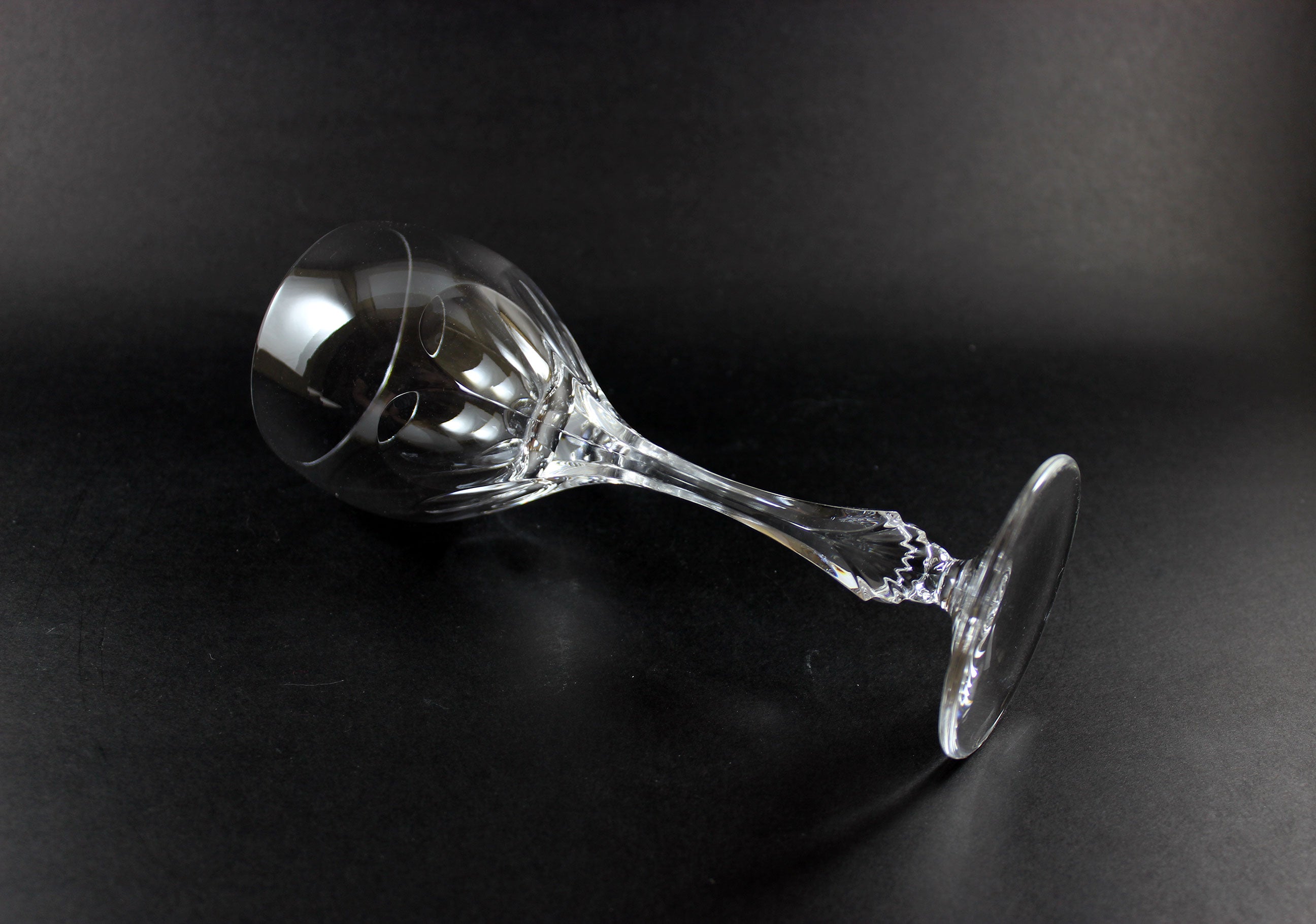 Nachtmann Crystal, Lenore Pattern, Claret Wine Glasses