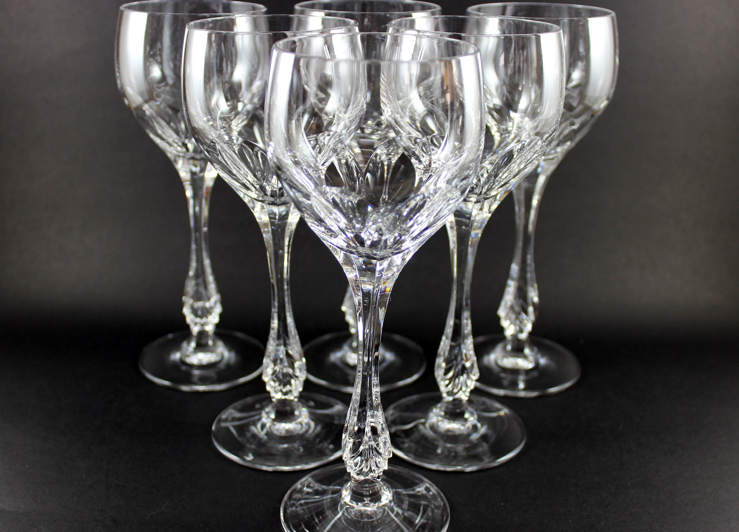 Nachtmann Crystal, Lenore Pattern, Water Goblets