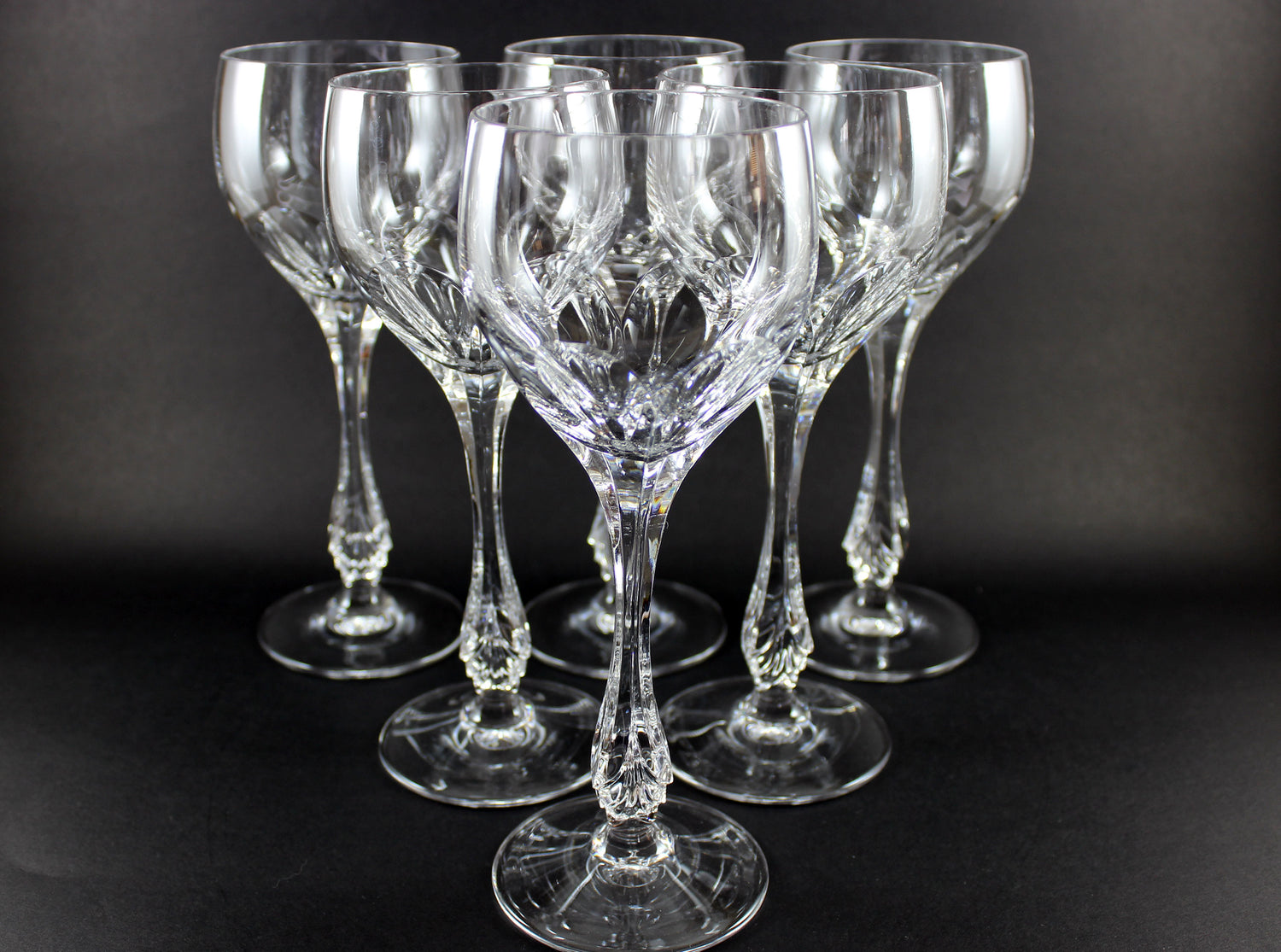 Nachtmann Crystal, Lenore Pattern, Water Goblets