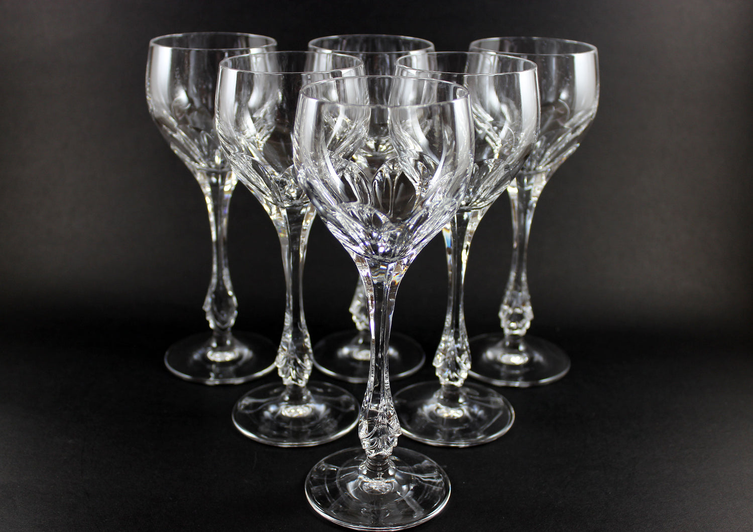 Nachtmann Crystal, Lenore Pattern,  Wine Glasses